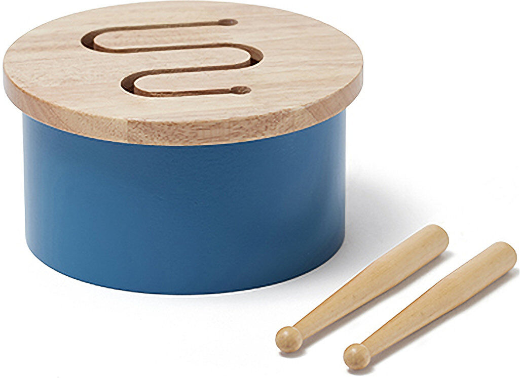 Kids Concept Drum Mini Blue Toys Musical Instruments Blå Kids Concept