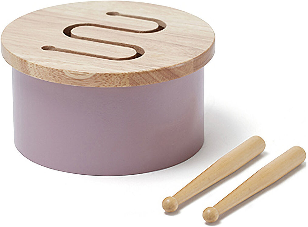 Kids Concept Drum Mini Lilac Toys Musical Instruments Lilla Kids Concept