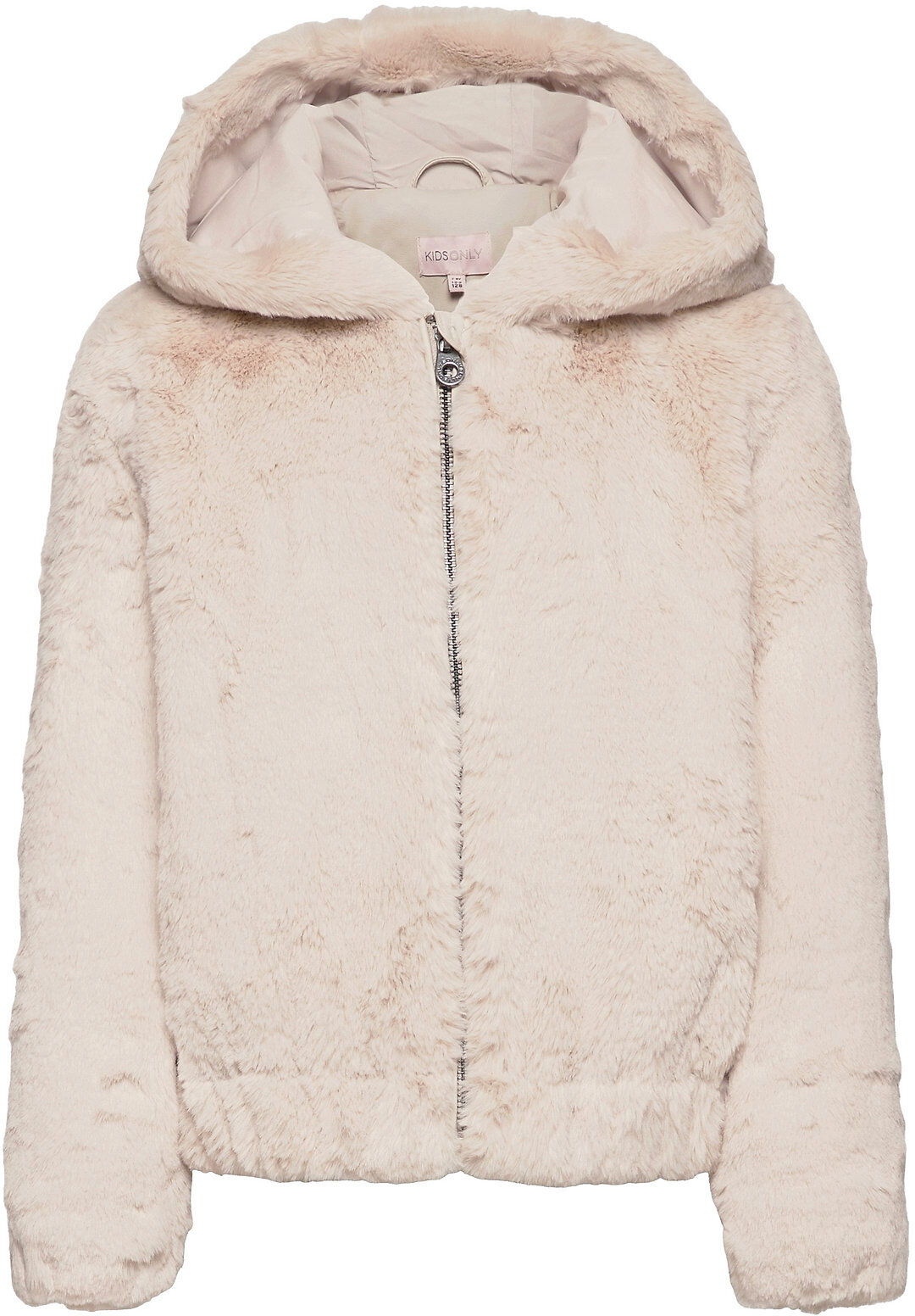 Kids Only Konmalou Faux Fur Hood Jacket Cp Otw Jakke Beige Kids Only