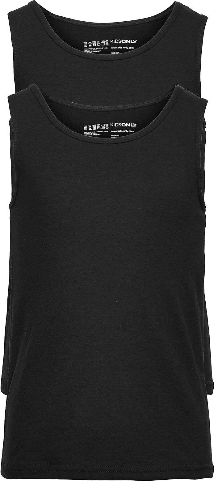 Kids Only Konliga 2-Pack Tank Top T-shirts Sleeveless Svart Kids Only