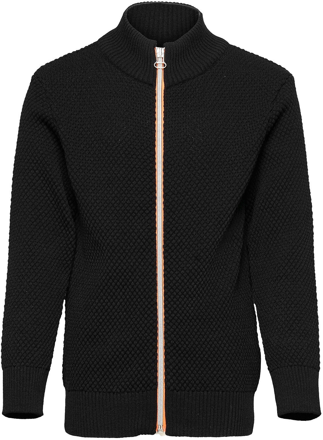 Kronstadt Erik Zip Kids Strikkegenser Cardigan Svart Kronstadt