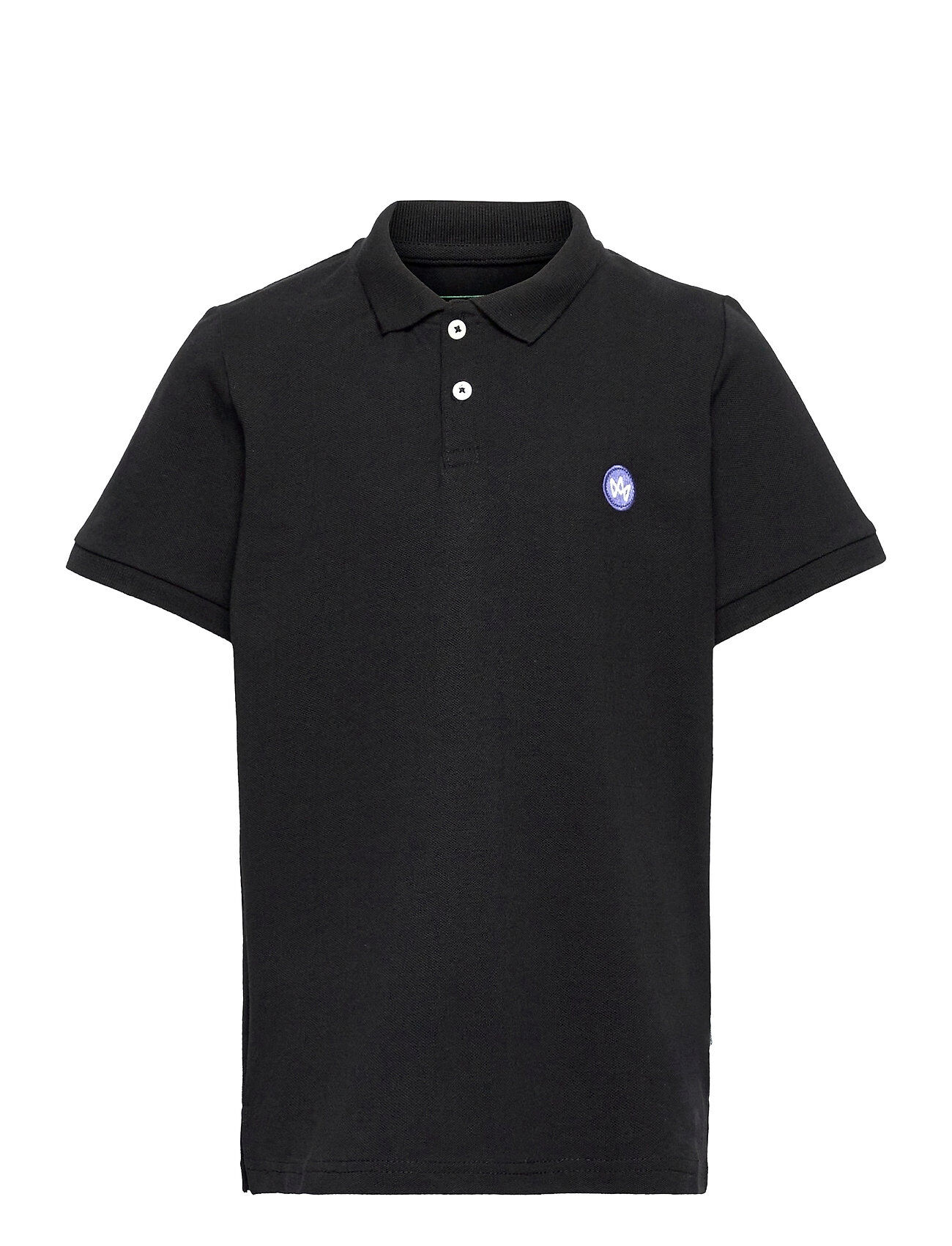 Kronstadt Albert Kids Polo Recycled T-shirts Polo Shirts Short-sleeved Polo Shirts Svart Kronstadt