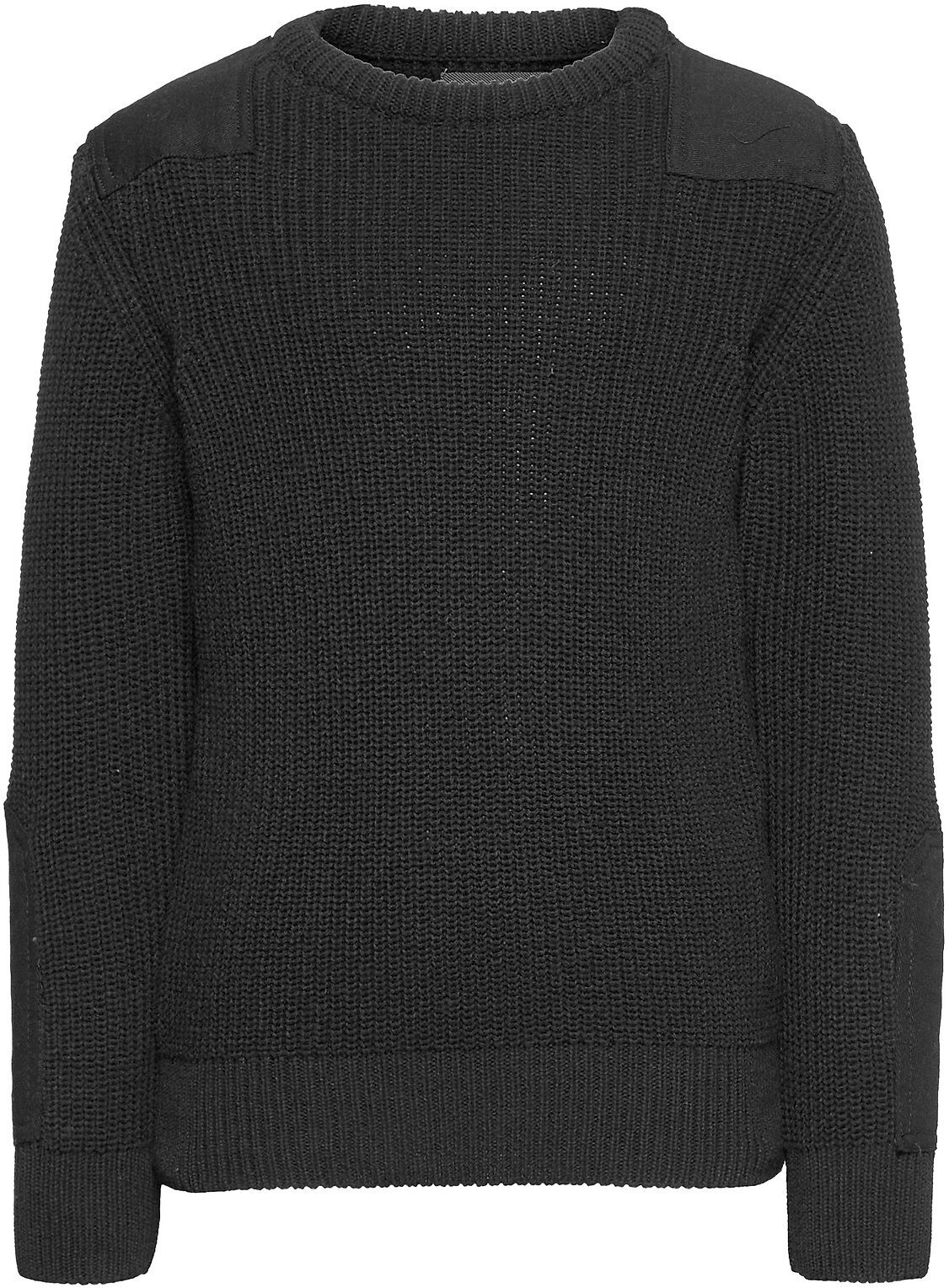 Kronstadt Viggo Recycled Crew Knit Pullover Svart Kronstadt