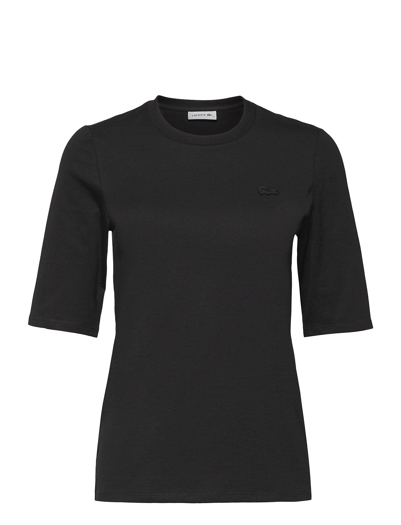 Lacoste Women S Tee-Shirt T-shirts Short-sleeved Svart Lacoste