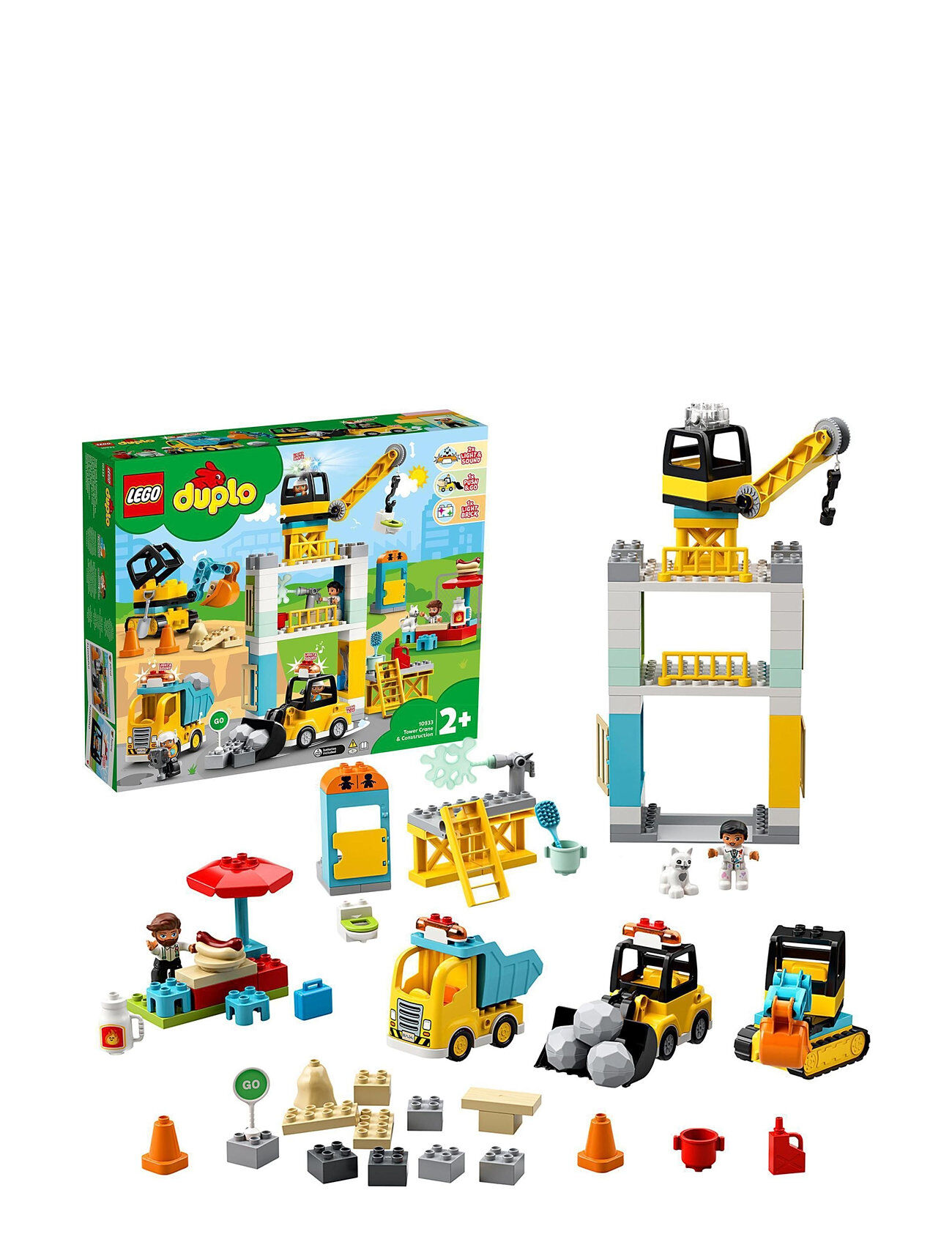 Lego Tower Crane & Construction Vehicle Toys Toys LEGO Toys LEGO DUPLO Multi/mønstret LEGO