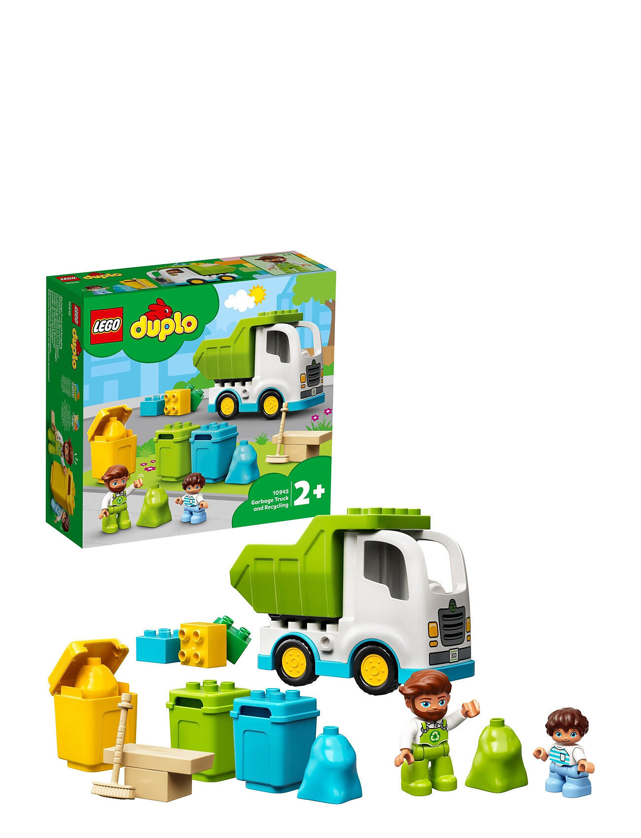 Lego Town Garbage Truck & Recycling Toddlers Toy Toys LEGO Toys LEGO DUPLO Multi/mønstret LEGO