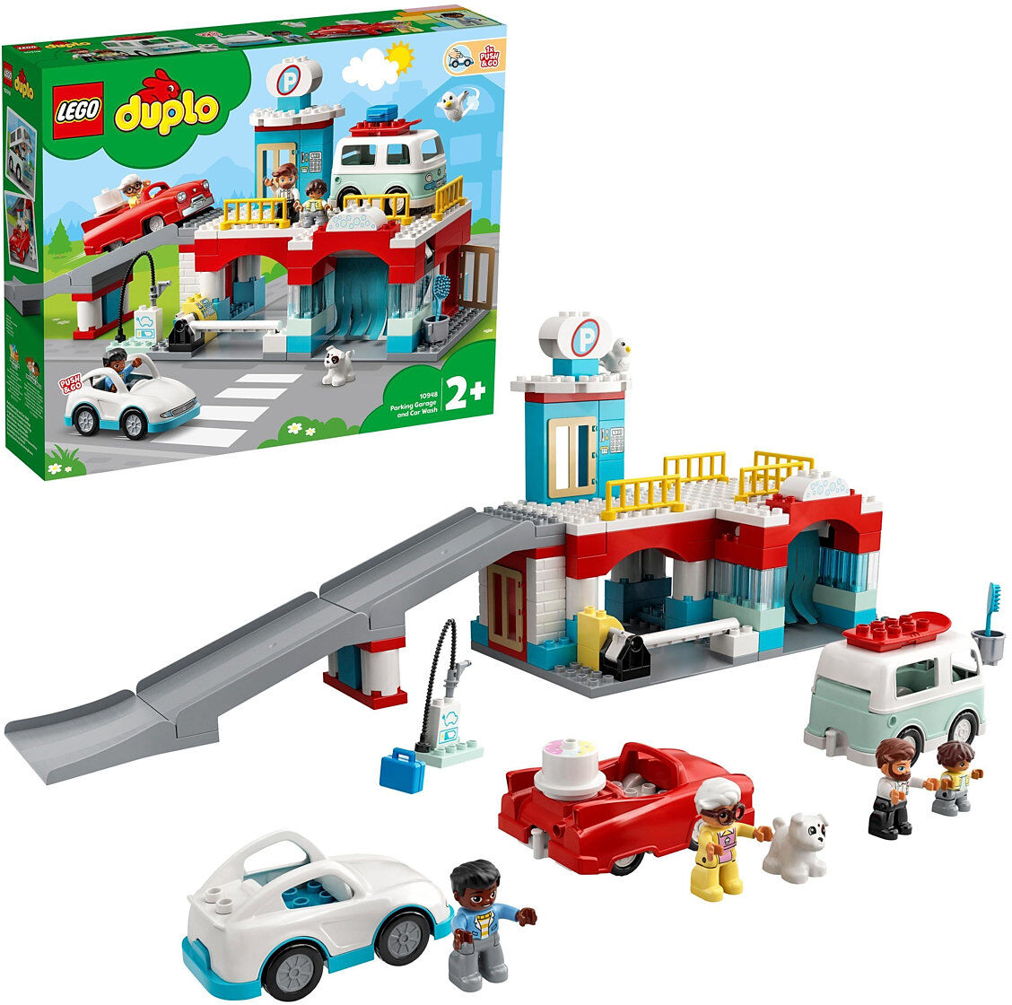 Lego Car Park And Car Wash Toy For Toddlers Toys LEGO Toys LEGO DUPLO Multi/mønstret LEGO