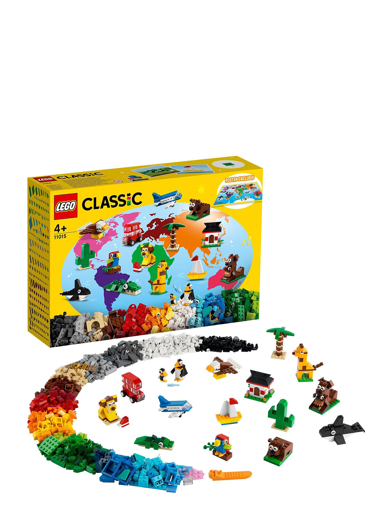 Lego Around The World Building Bricks Set Toys LEGO Toys LEGO Classic Multi/mønstret LEGO