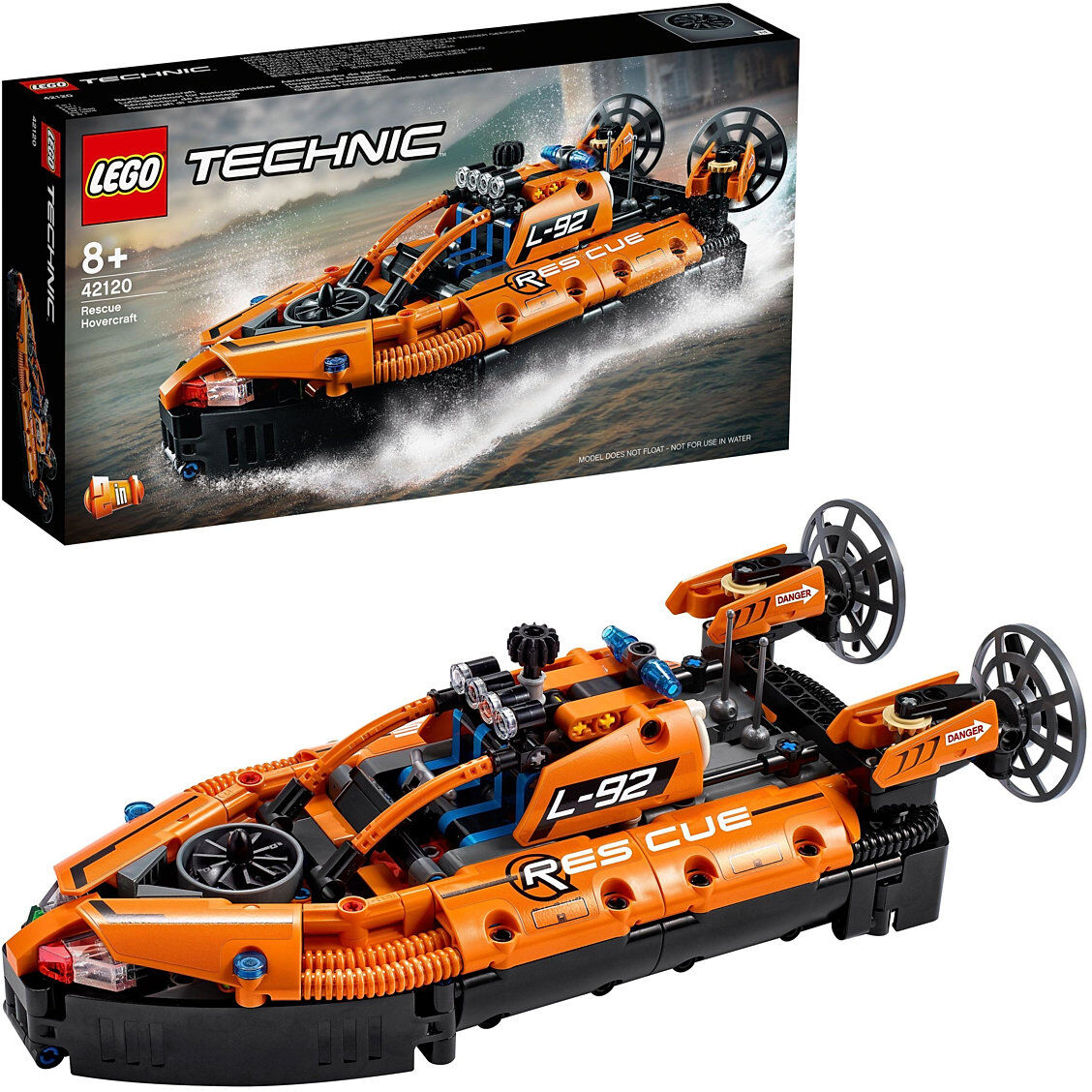 Lego Rescue Hovercraft Aircraft 2In1 Model Toy Toys LEGO Toys LEGO® Technic Multi/mønstret LEGO