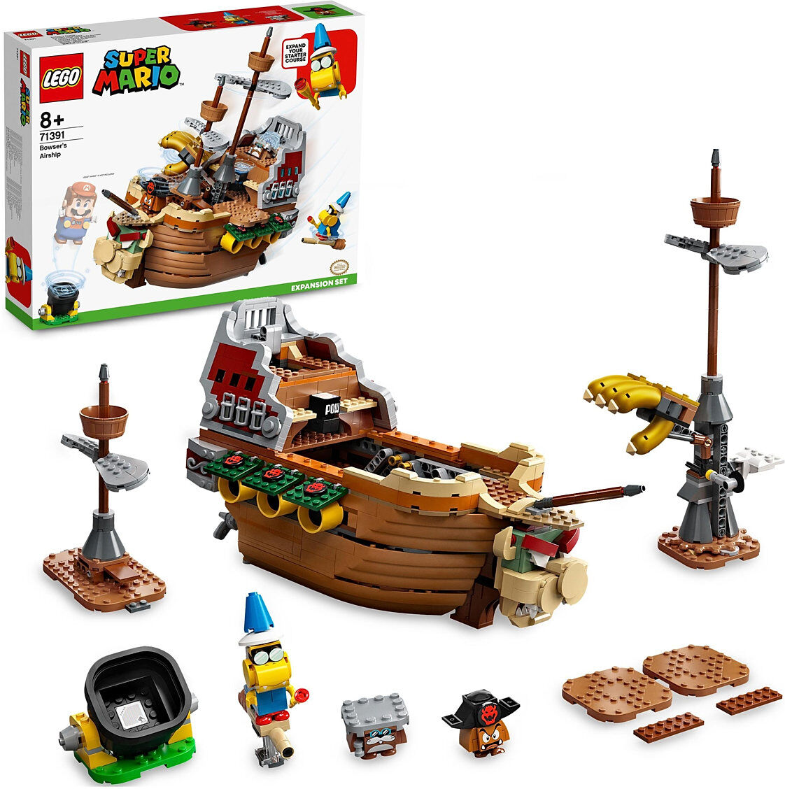 Lego Bowser's Airship Expansion Set Toy Toys LEGO Toys LEGO Super Mario Multi/mønstret LEGO