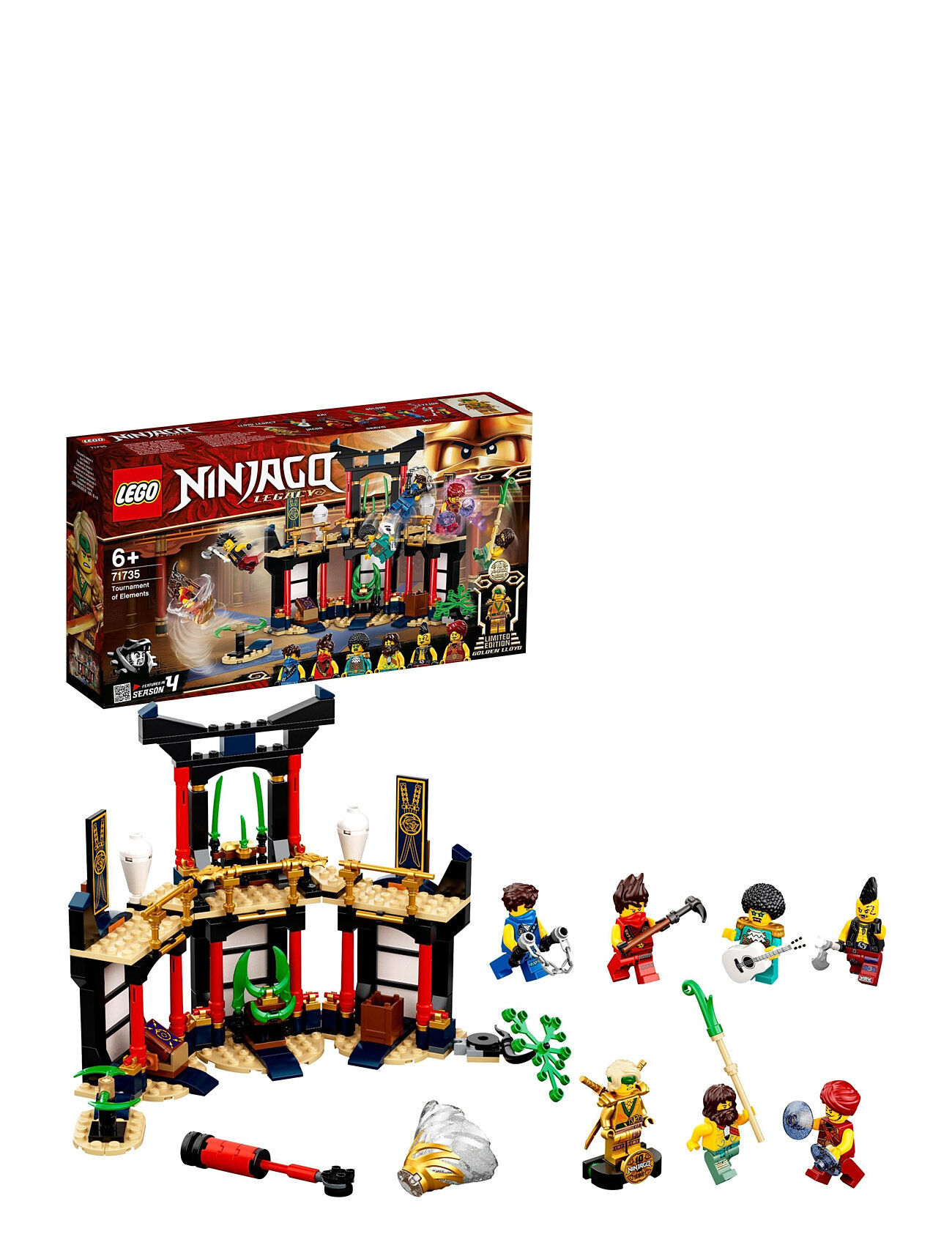 Lego Legacy Tournament Of Elements Temple Set Toys LEGO Toys LEGO Ninjago Multi/mønstret LEGO