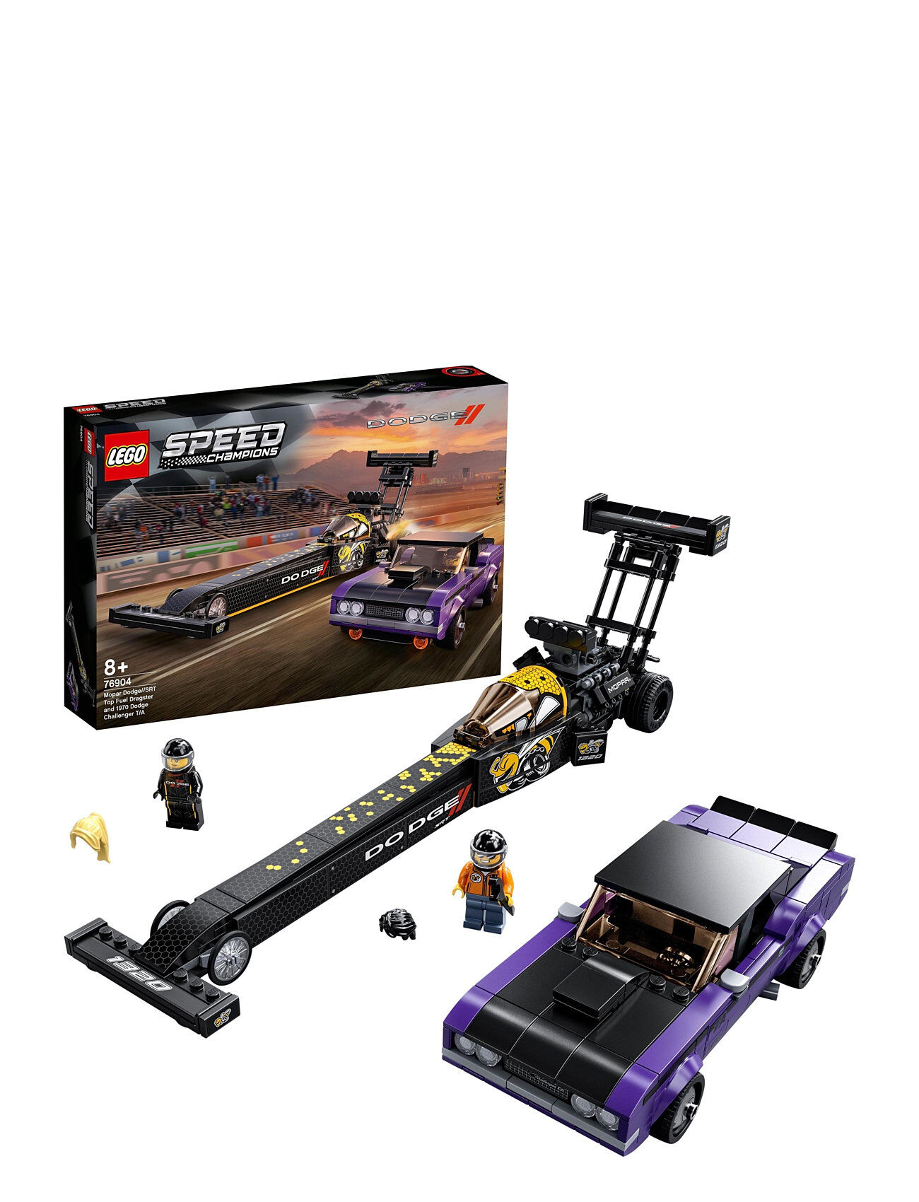 Lego Dragster & Muscle 2 Race Cars Toys LEGO Toys LEGO Speed Champions Multi/mønstret LEGO