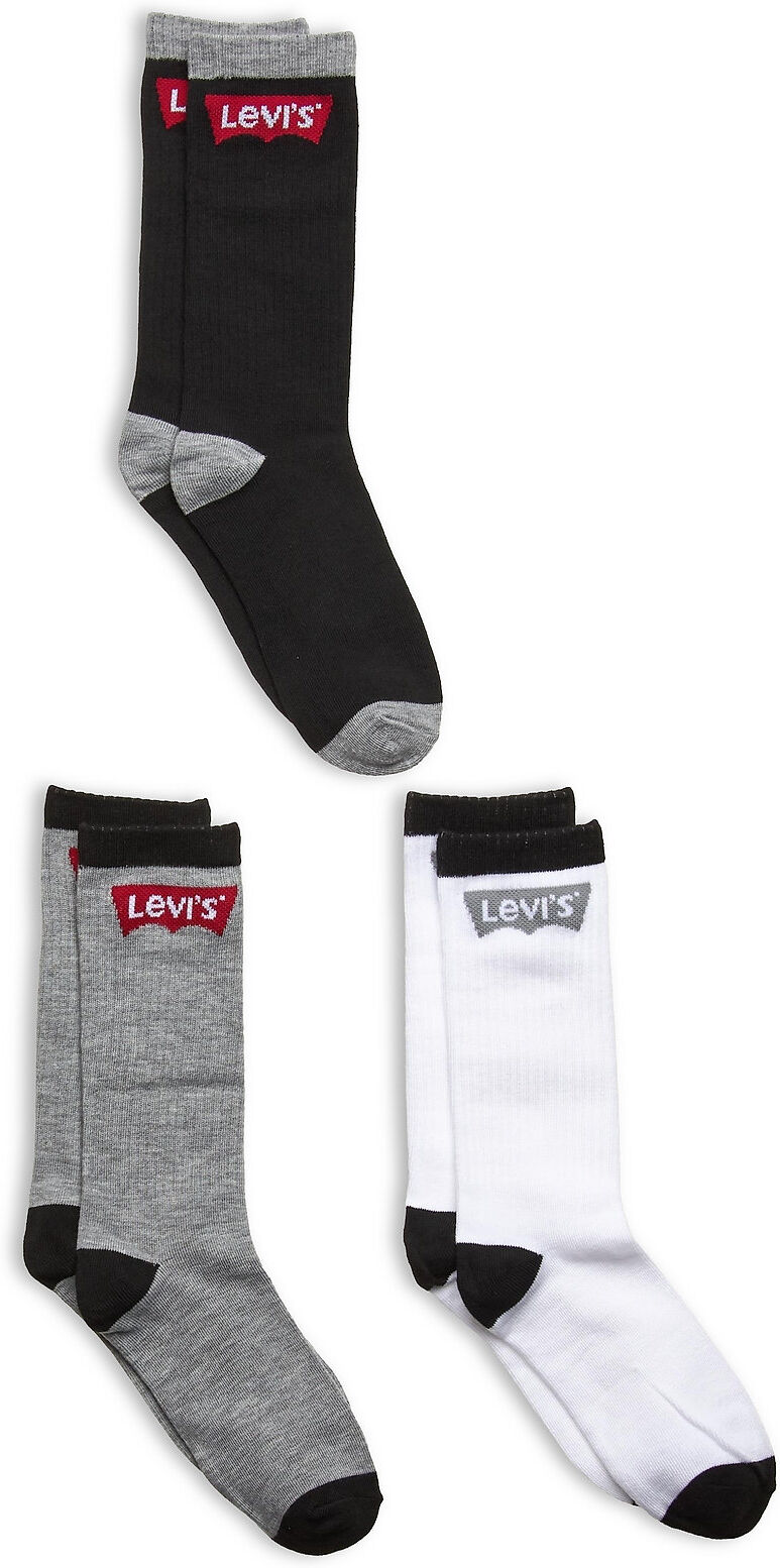 Levi's Batwing Regular Cut 3Pk Socks & Tights Socks Multi/mønstret Levi's