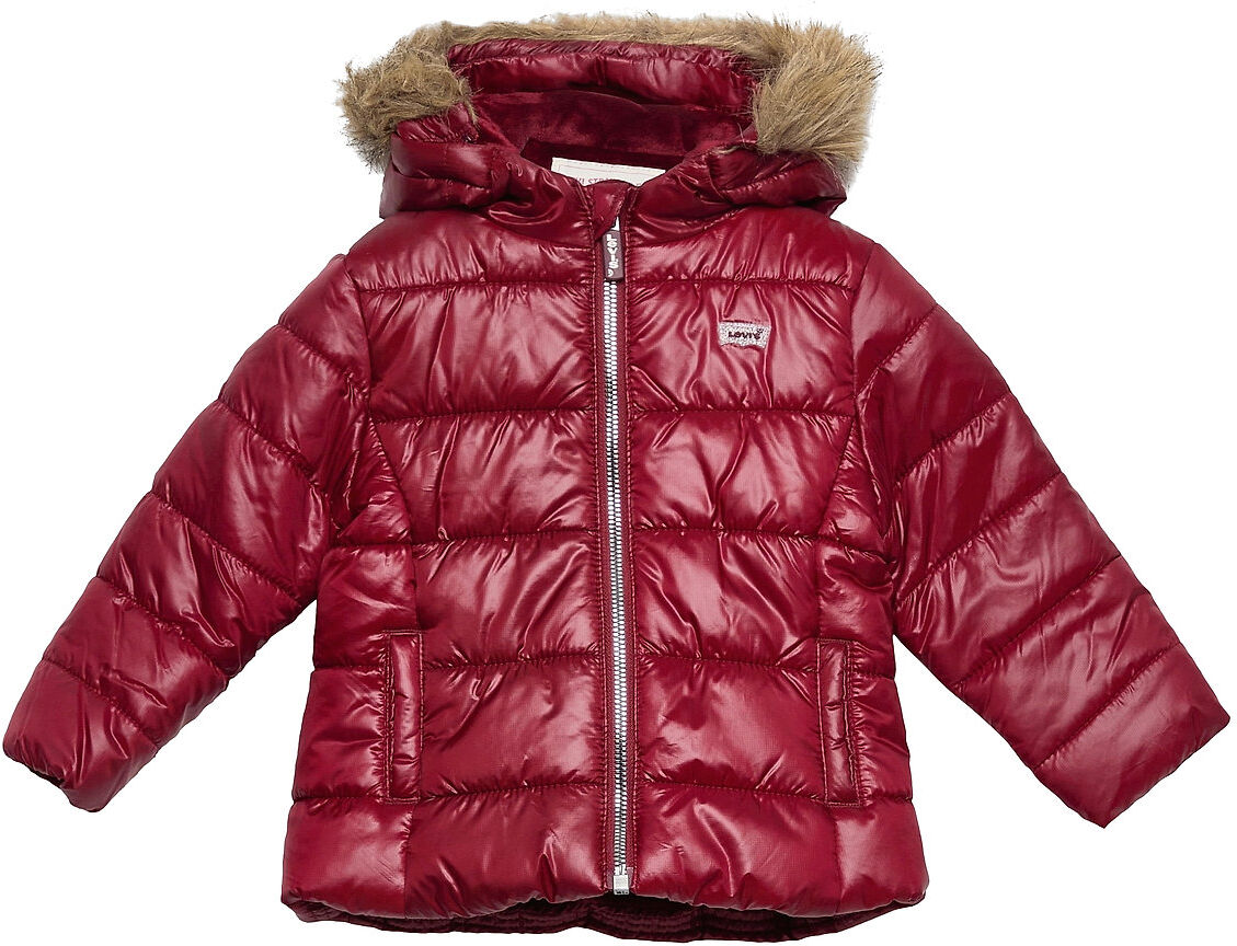 Levi's Fur Puffer Fôret Jakke Rød Levi's