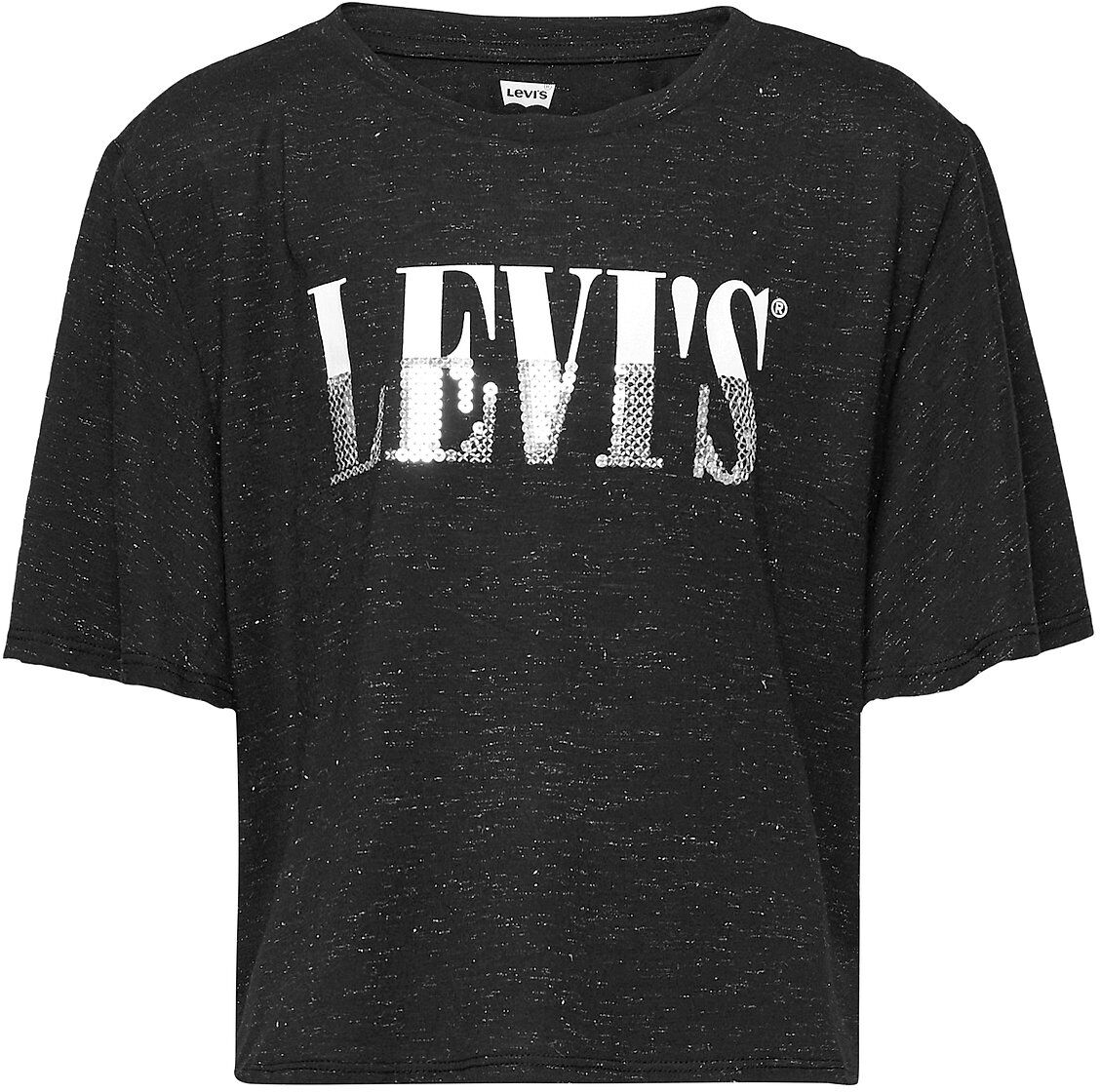 Levi's Lvg Logo Sparkle Tee Shirt T-shirts Short-sleeved Svart Levi's