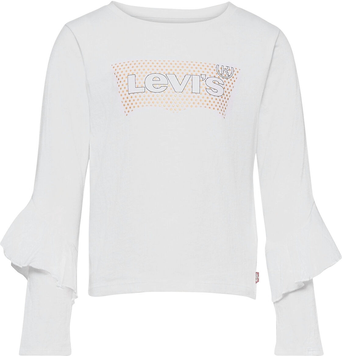 Levi's Lvg Ruffle Tee Shirt T-shirts Long-sleeved T-shirts Hvit Levi's