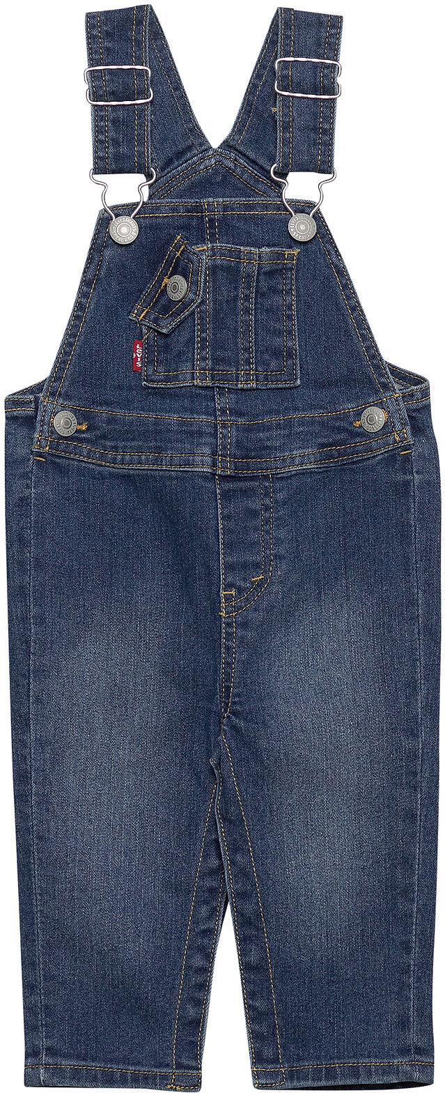 Levi's Lvb Logo Tape Denim Overalls Dungarees Blå Levi's