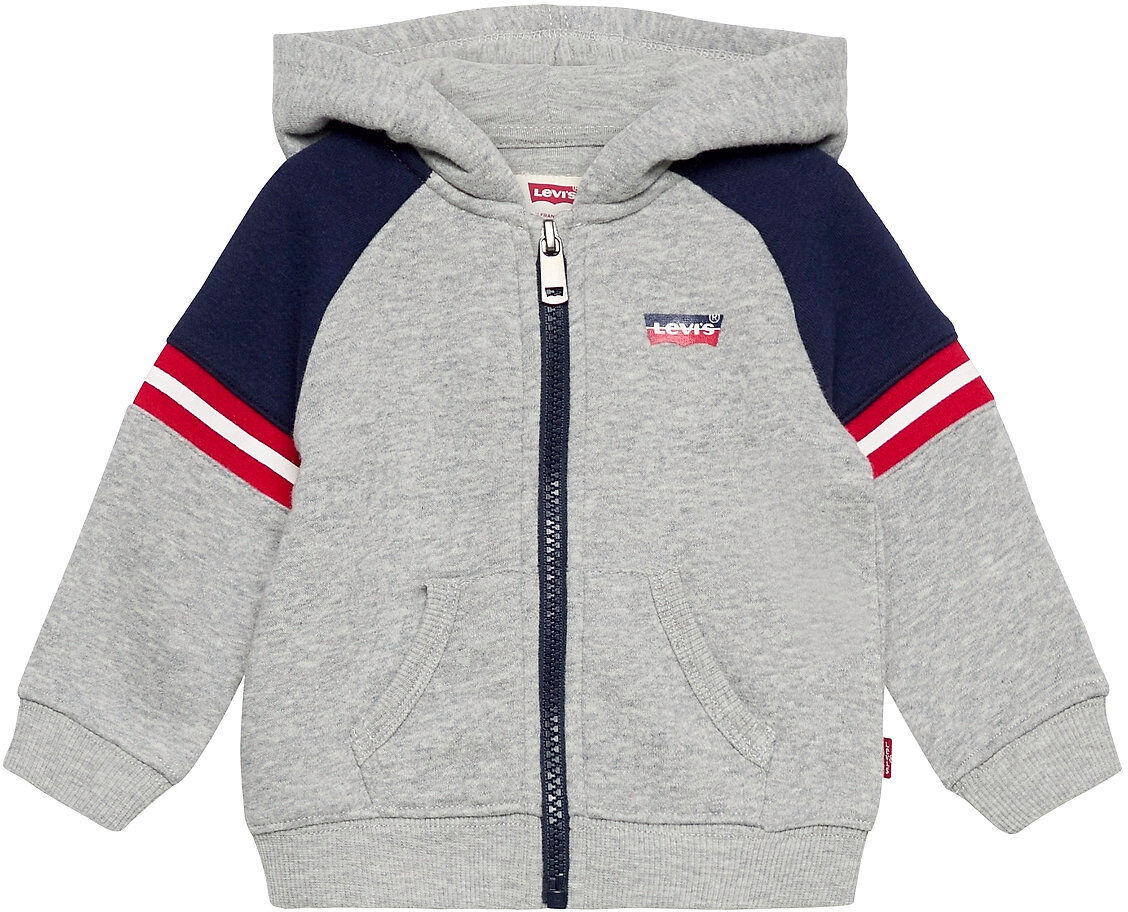 Levi's Colorblock Full-Zip Hoodie Hettegenser Genser Grå Levi's