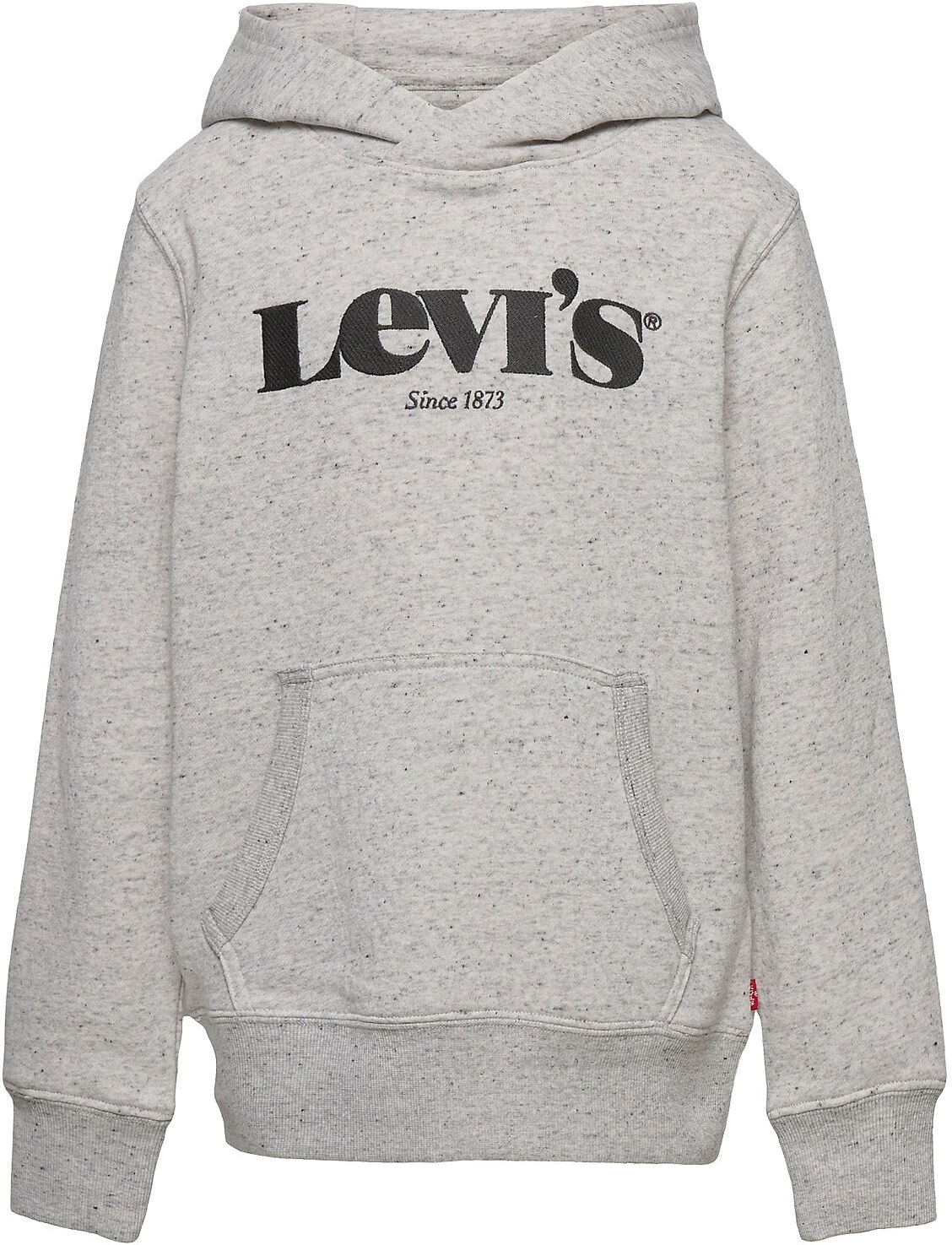 Levi's Lvb Washed Down Logo Po Hoodie Hettegenser Genser Grå Levi's