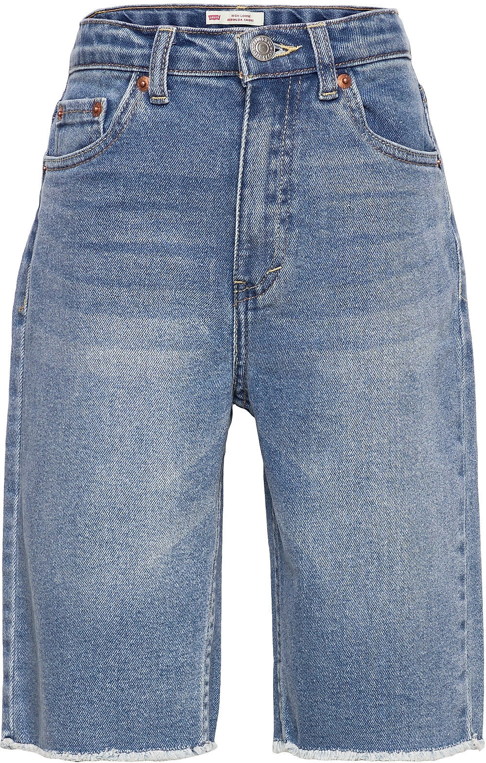 Levi's Lvg High Loose Bermuda Shorts Shorts Denim Shorts Blå Levi's