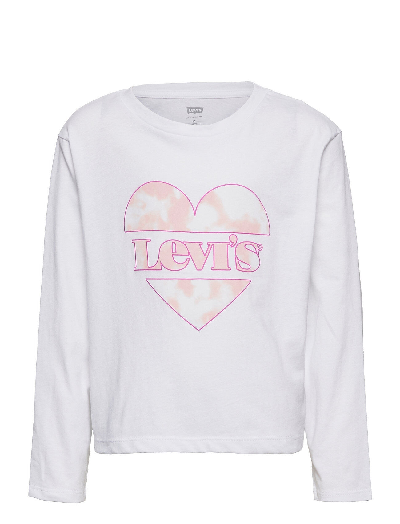 Levi's Lvg Cropped Long Slv Te Shirt T-shirts Long-sleeved T-shirts Hvit Levi's