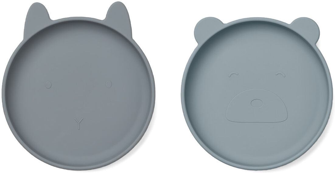 Liewood Olivia Plate - 2 Pack Home Meal Time Plates & Bowls Plates Blå Liewood