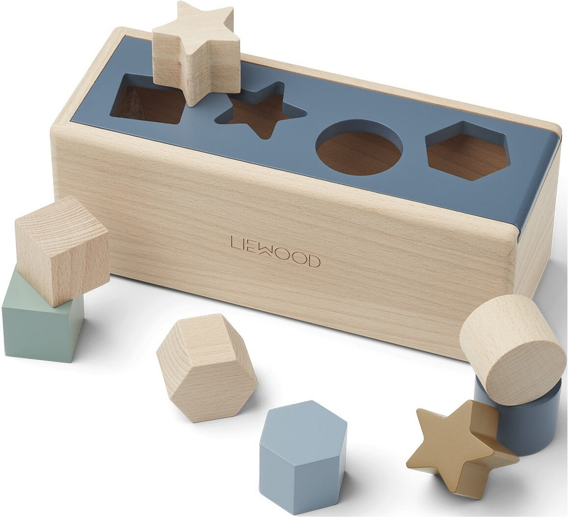 Liewood Midas Puzzle Box Toys Baby Toys Educational Toys Sorting Box Toy Blå Liewood