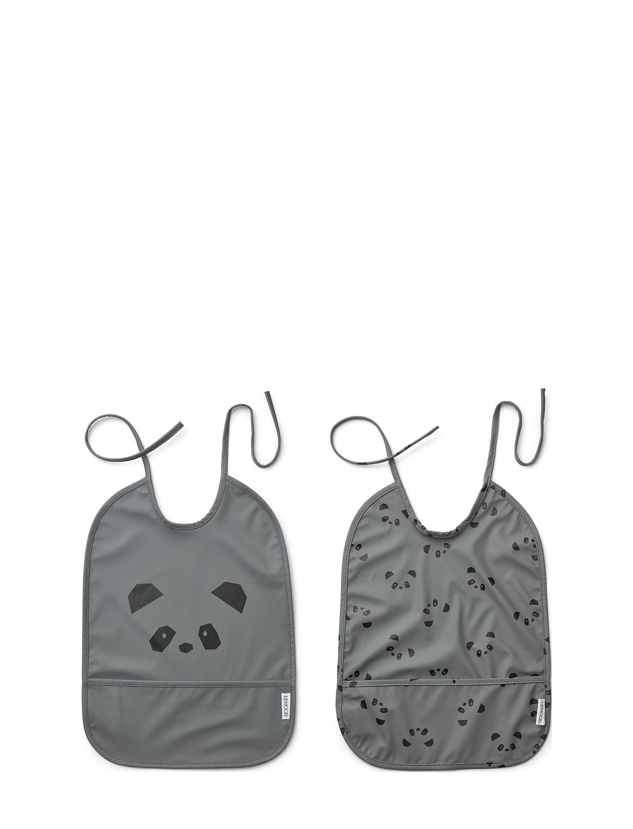 Liewood Lai Bib Print - 2 Pack Home Meal Time Bibs Grå Liewood