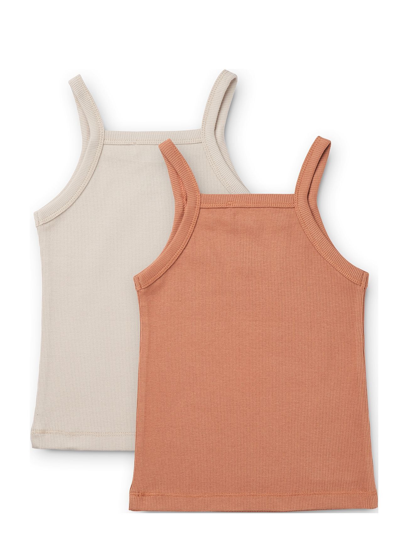 Liewood Naomi Singlet 2-Pack T-shirts Sleeveless Beige Liewood