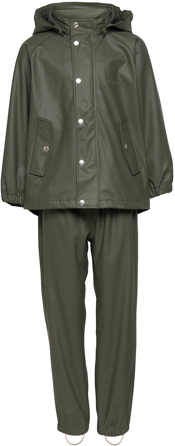 Liewood Serena Rainwear Set Outerwear Coveralls Rainwear Sets & Coveralls Grønn Liewood