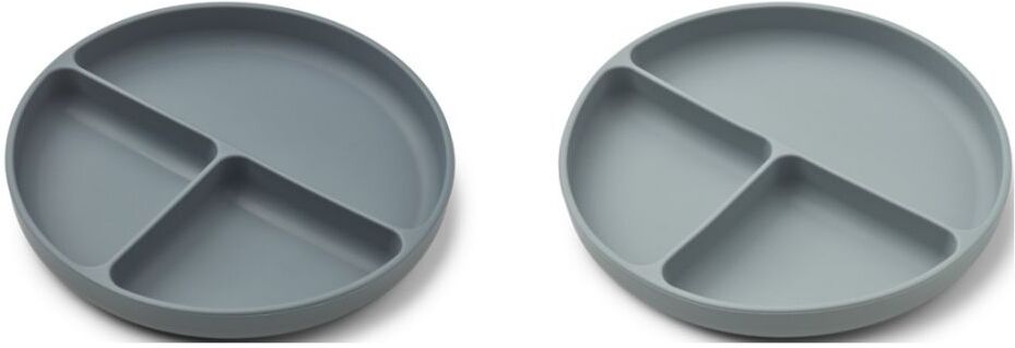 Liewood Harvey Divider Plate 2-Pack Home Meal Time Plates & Bowls Plates Blå Liewood