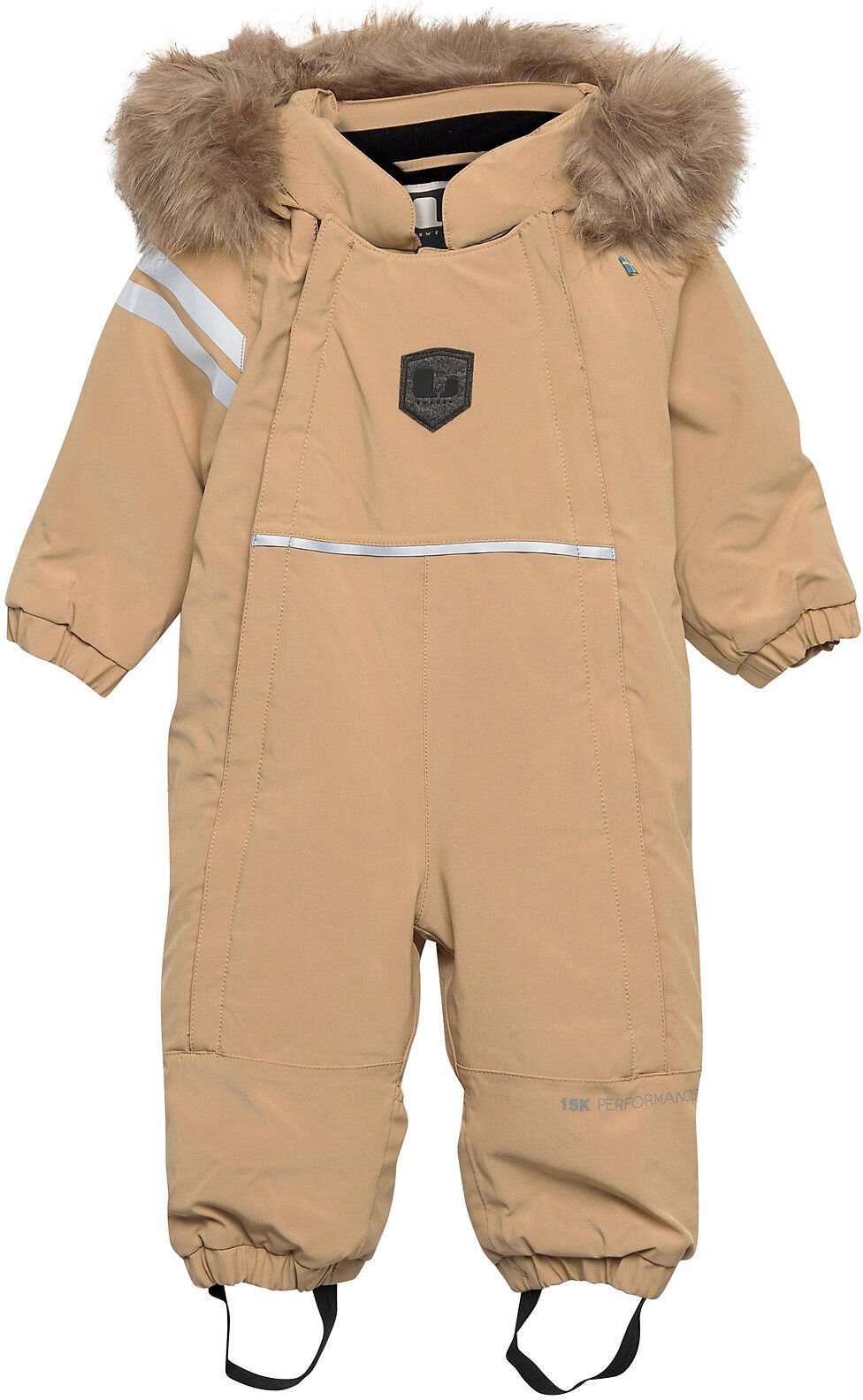 Lindberg Sweden Colden Baby Overall Outerwear Coveralls Snow/ski Coveralls & Sets Brun Lindberg Sweden