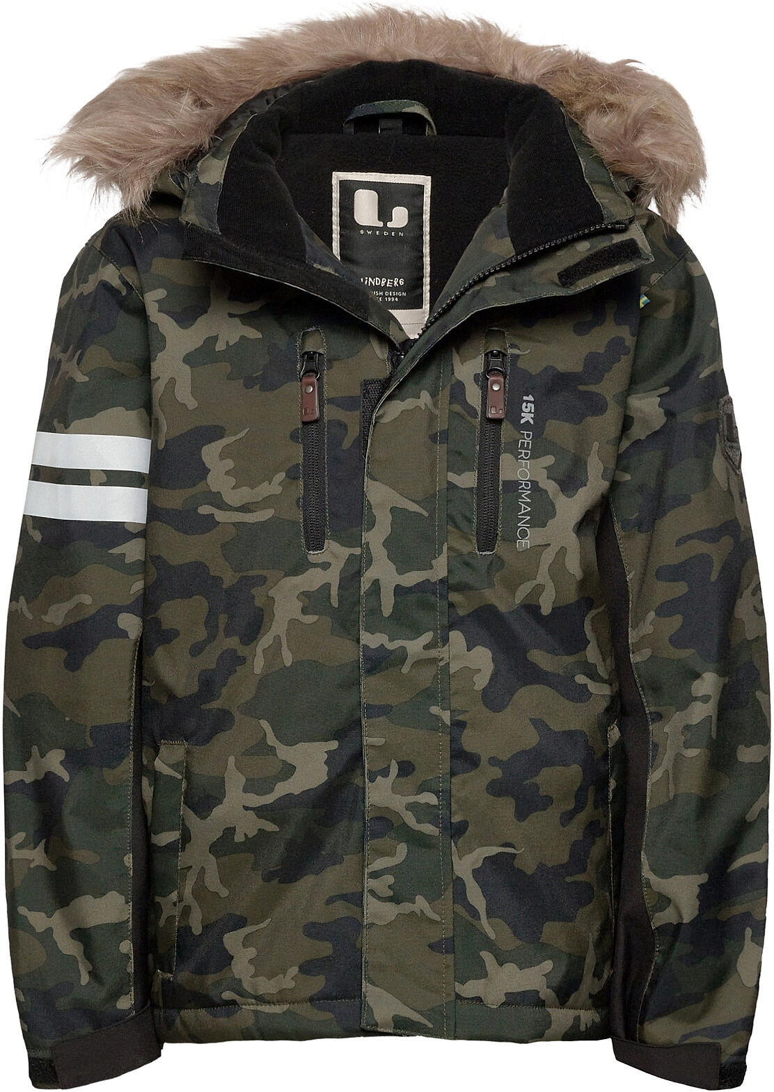 Lindberg Sweden Camo Jacket Parkas Jakke Grønn Lindberg Sweden