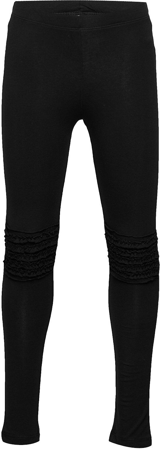 Lindex Leggings Basic Frill Knee Leggings Svart Lindex