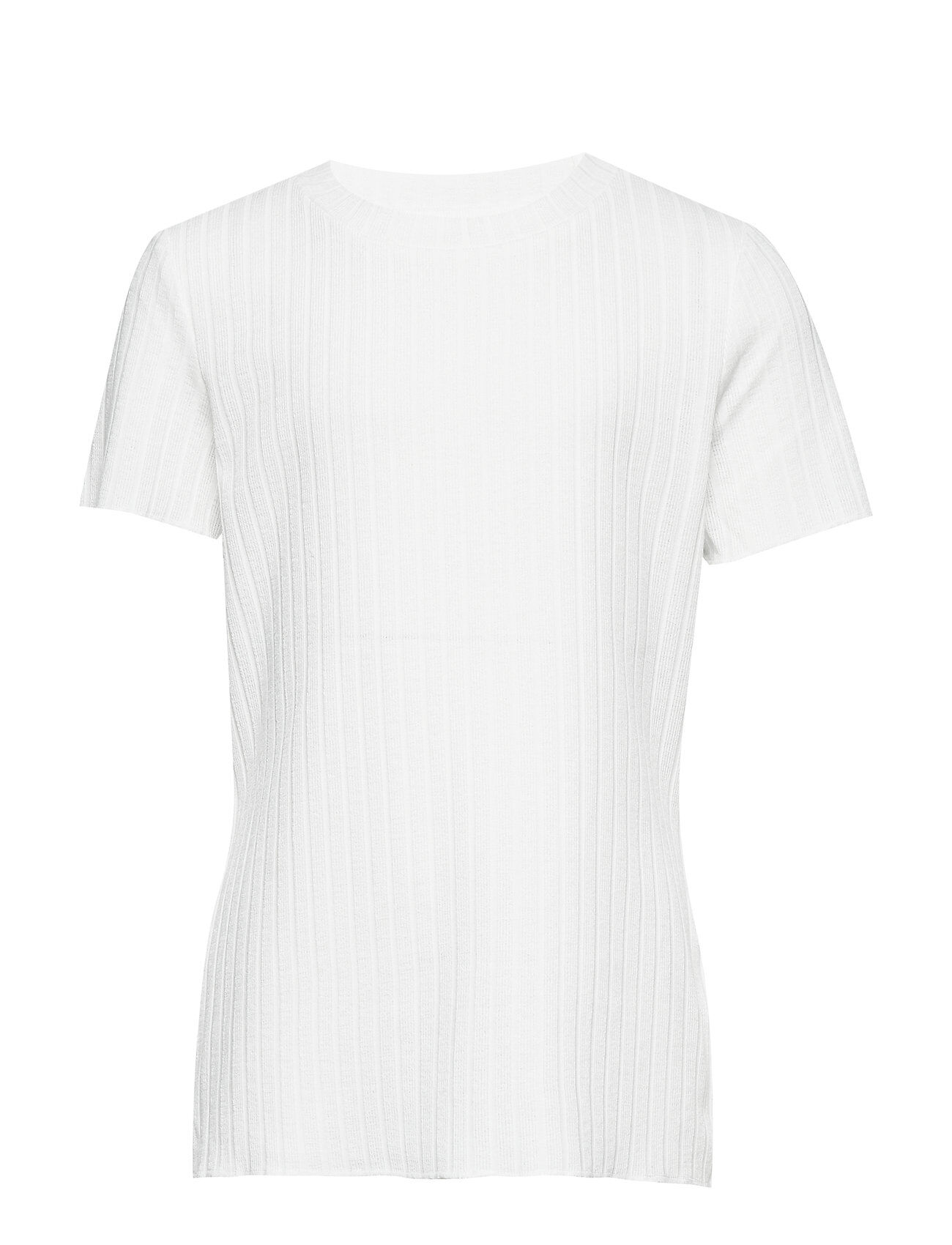 Lindex Top Rib Minna T-shirts Short-sleeved Hvit Lindex