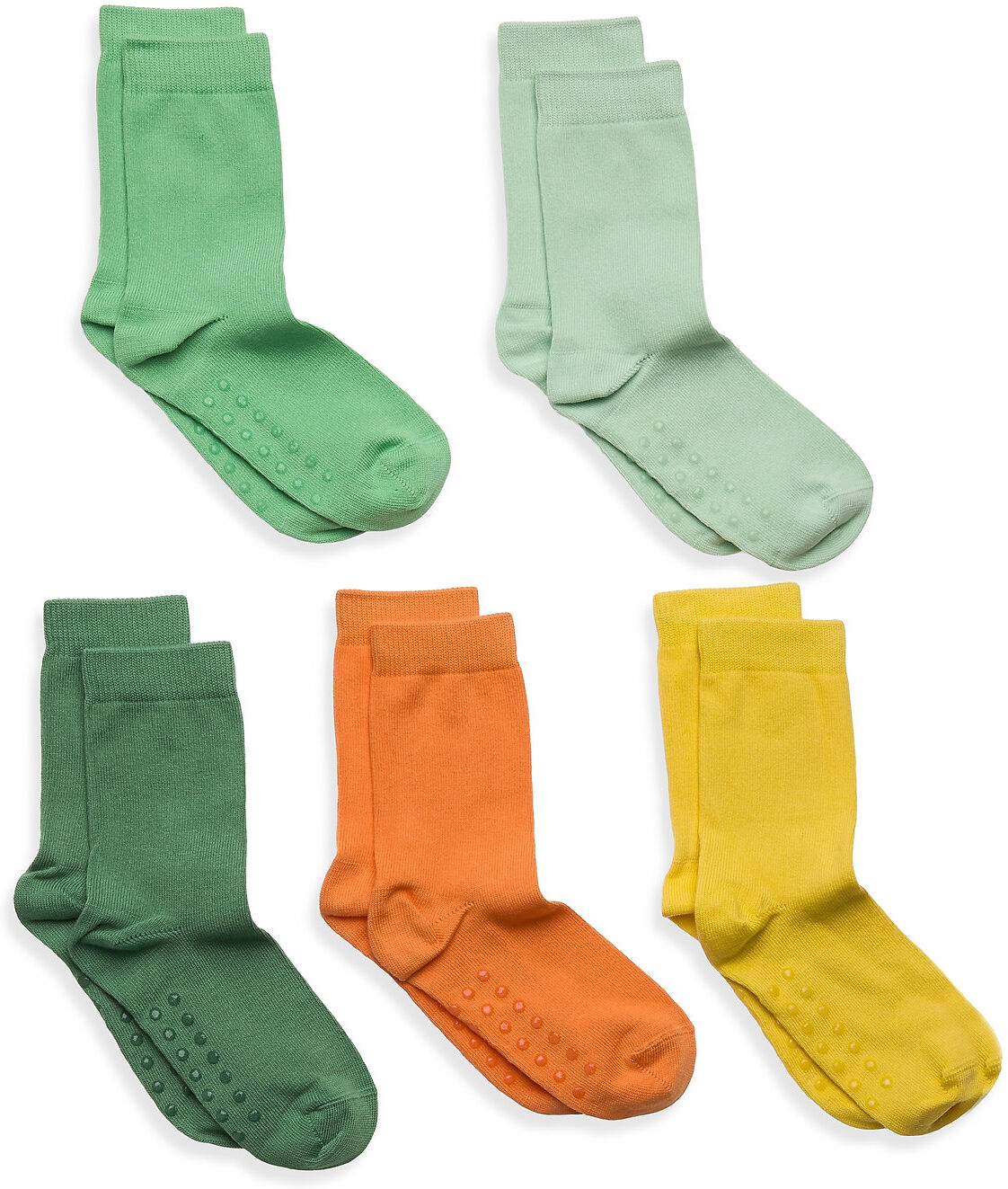 Lindex Socks 5P Sb Plain Fashion Col Socks & Tights Non-slip Socks Multi/mønstret Lindex