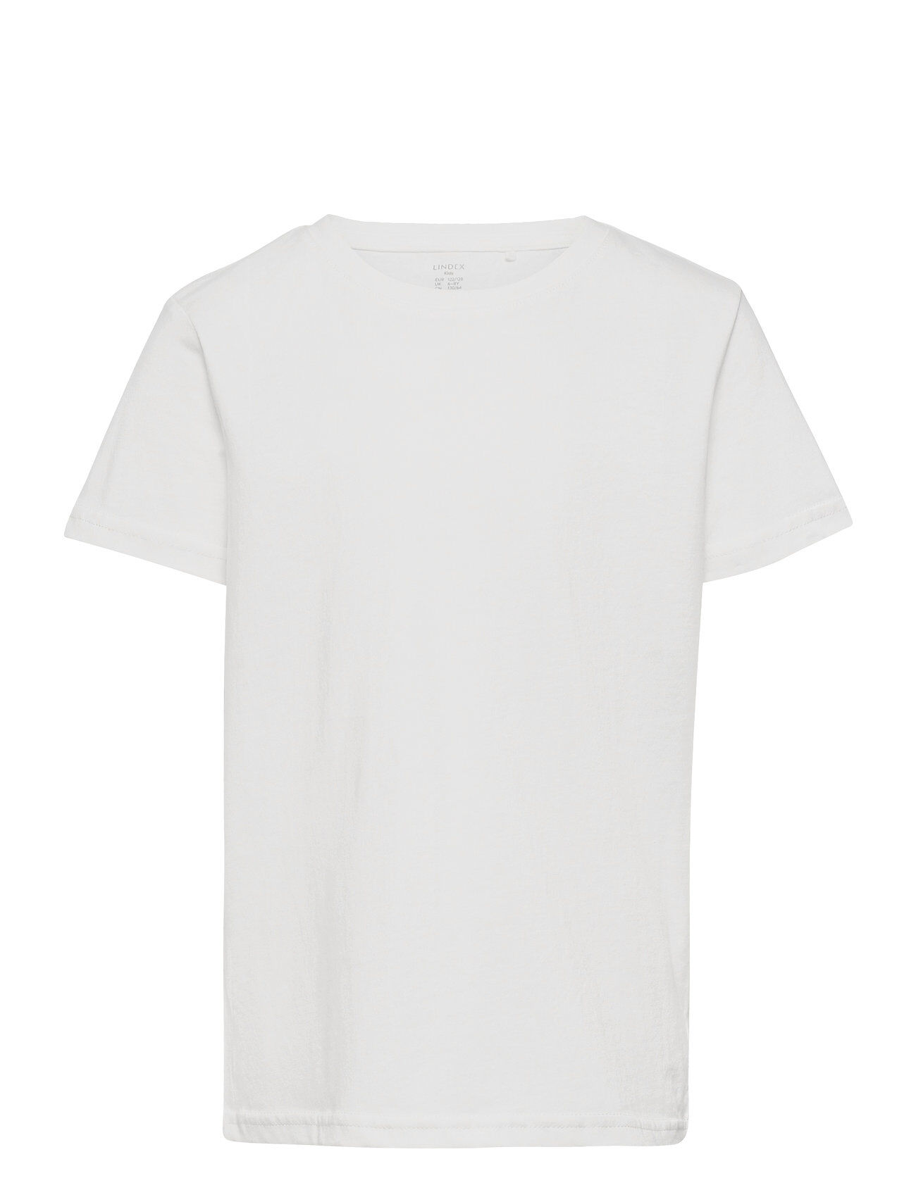 Lindex Top Ss Basic Solid T-shirts Short-sleeved Hvit Lindex