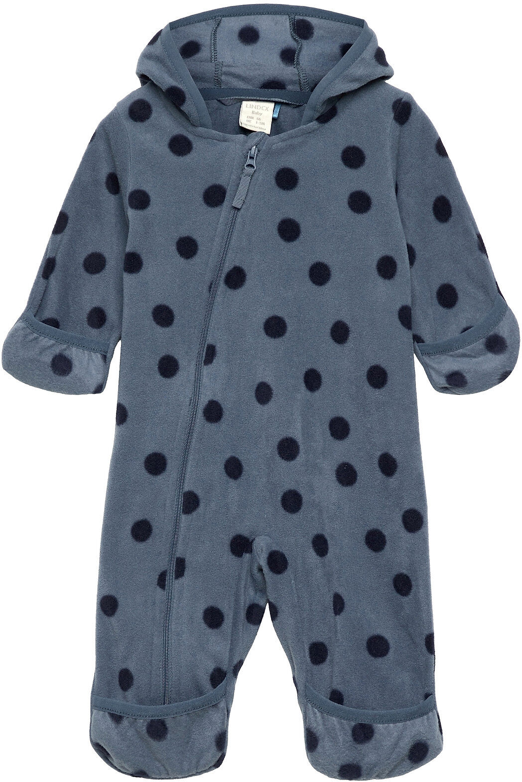 Lindex Overall Fleece Outerwear Fleece Outerwear Fleece Suits Blå Lindex