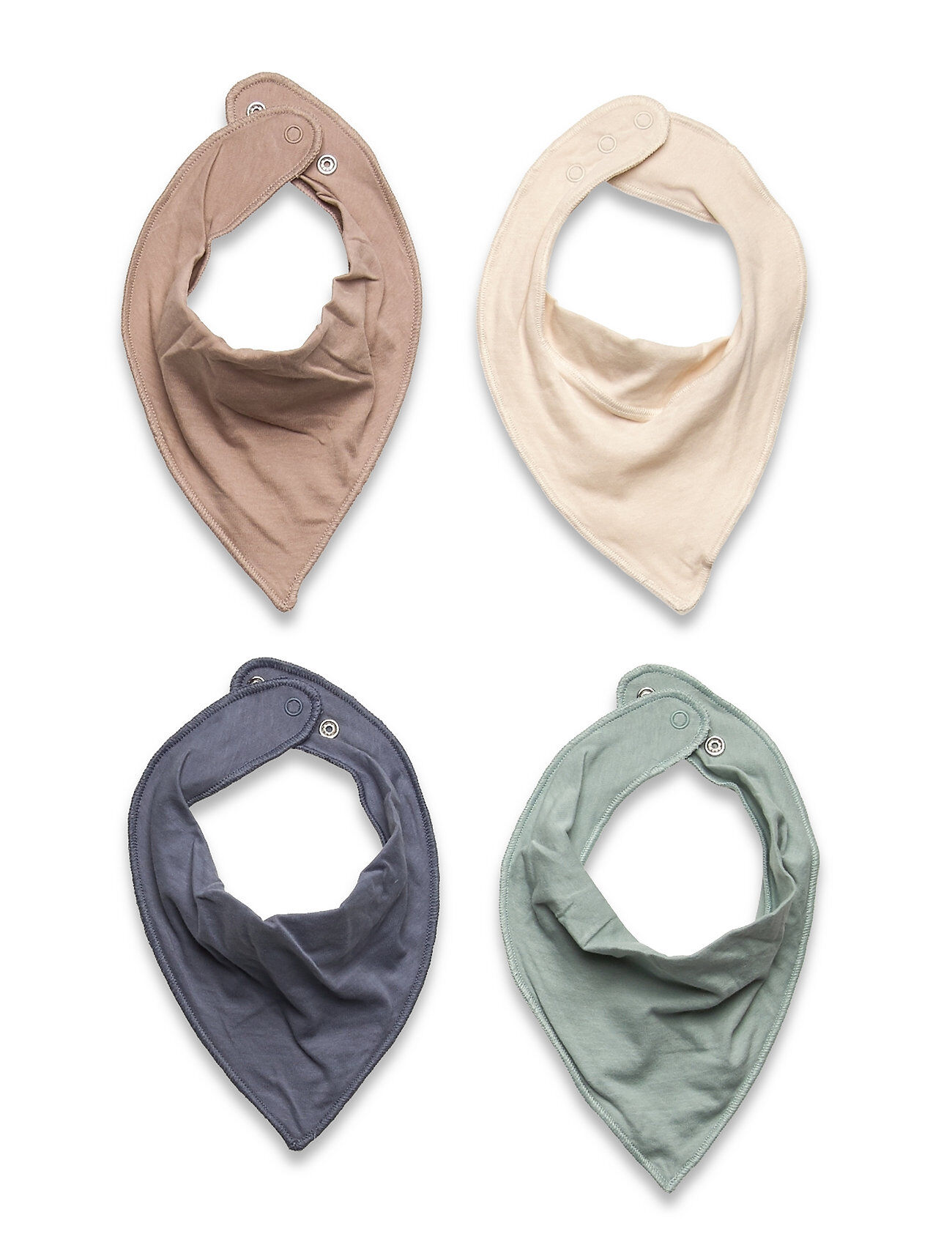 Lindex Scarf 4 Pack Solids Baby & Maternity Care & Hygiene Dry Bibs Blå Lindex