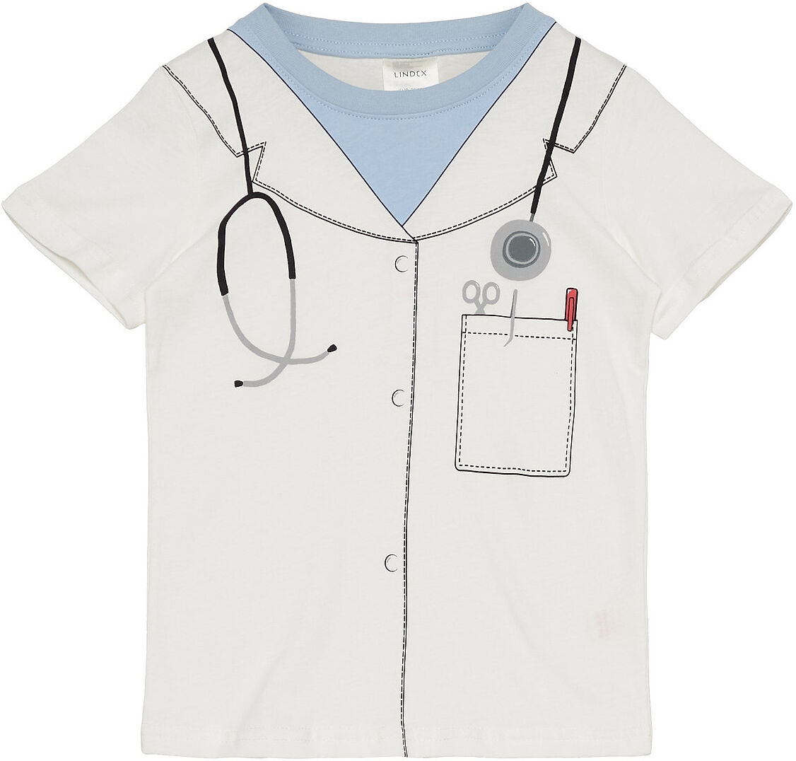 Lindex T Shirt Doctor Toys Costumes & Accessories Character Costumes Hvit Lindex