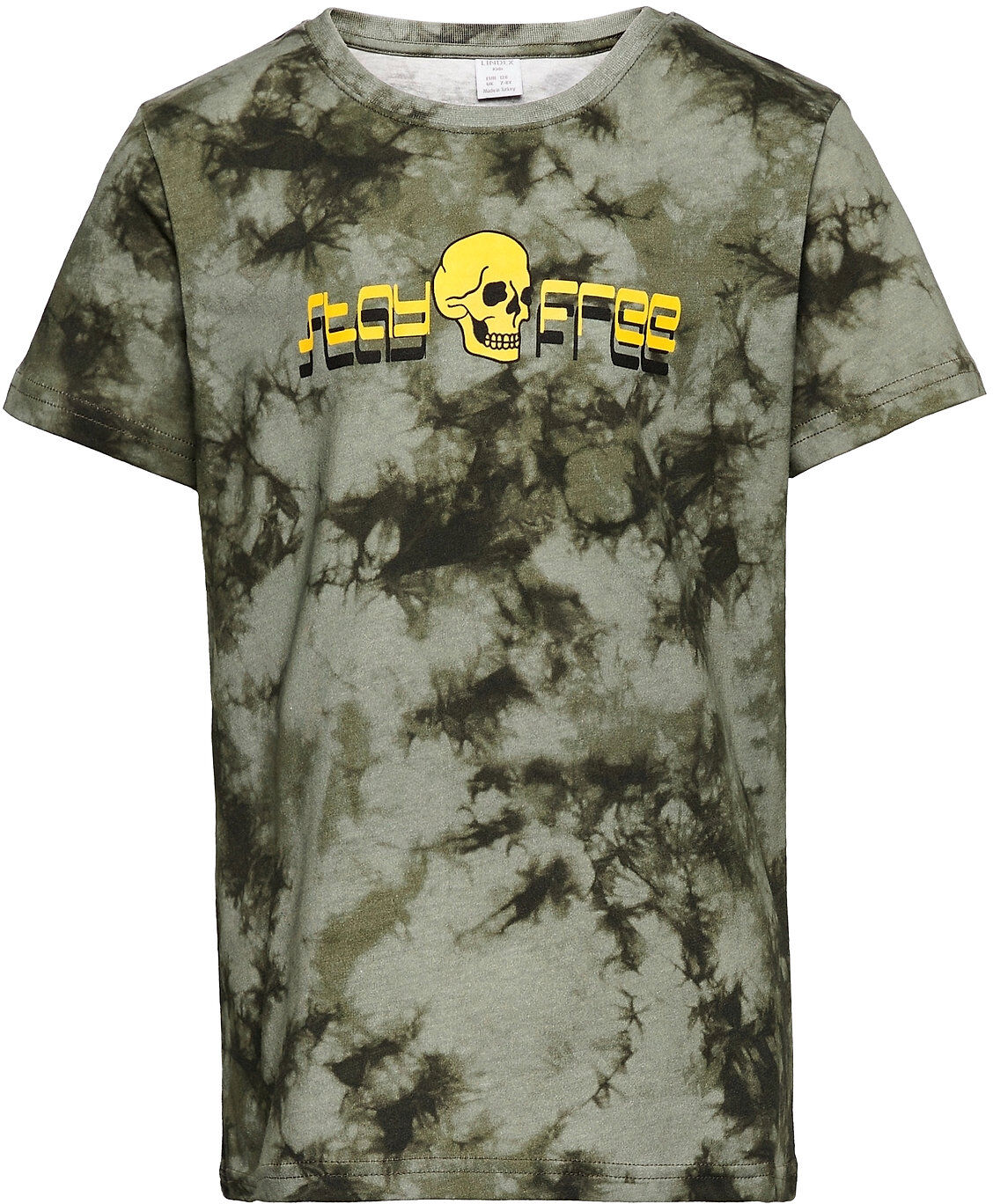 Lindex T Shirt Tie Dye Stay Free T-shirts Short-sleeved Grønn Lindex