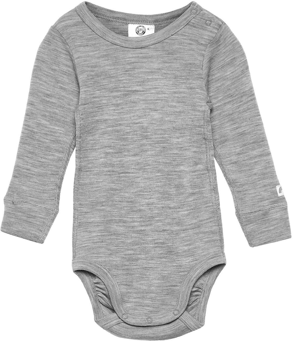 Lindex Body Merino Solid Bodies Long-sleeved Grå Lindex