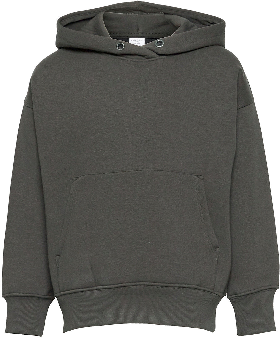 Lindex Sweatshirt With Hoodie Ocean Hettegenser Genser Grå Lindex