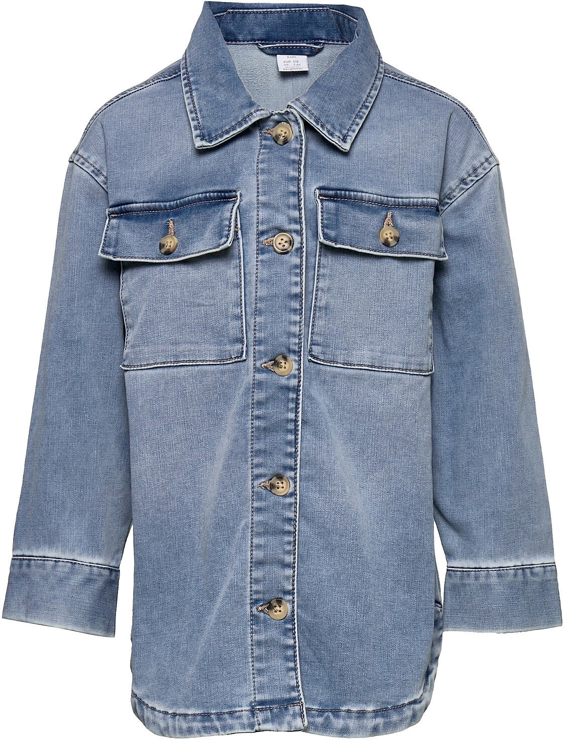 Lindex Shirt Denim Overshirt Overshirts Blå Lindex