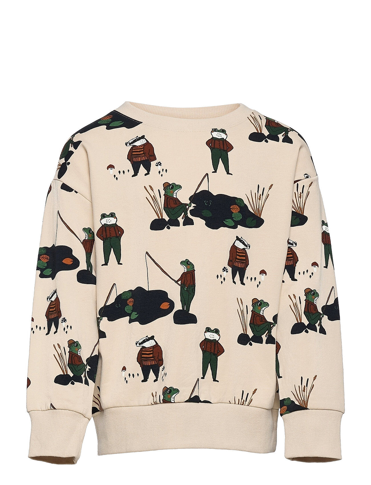 Lindex Sweater Aop Frog Fish Sweat-shirt Genser Multi/mønstret Lindex