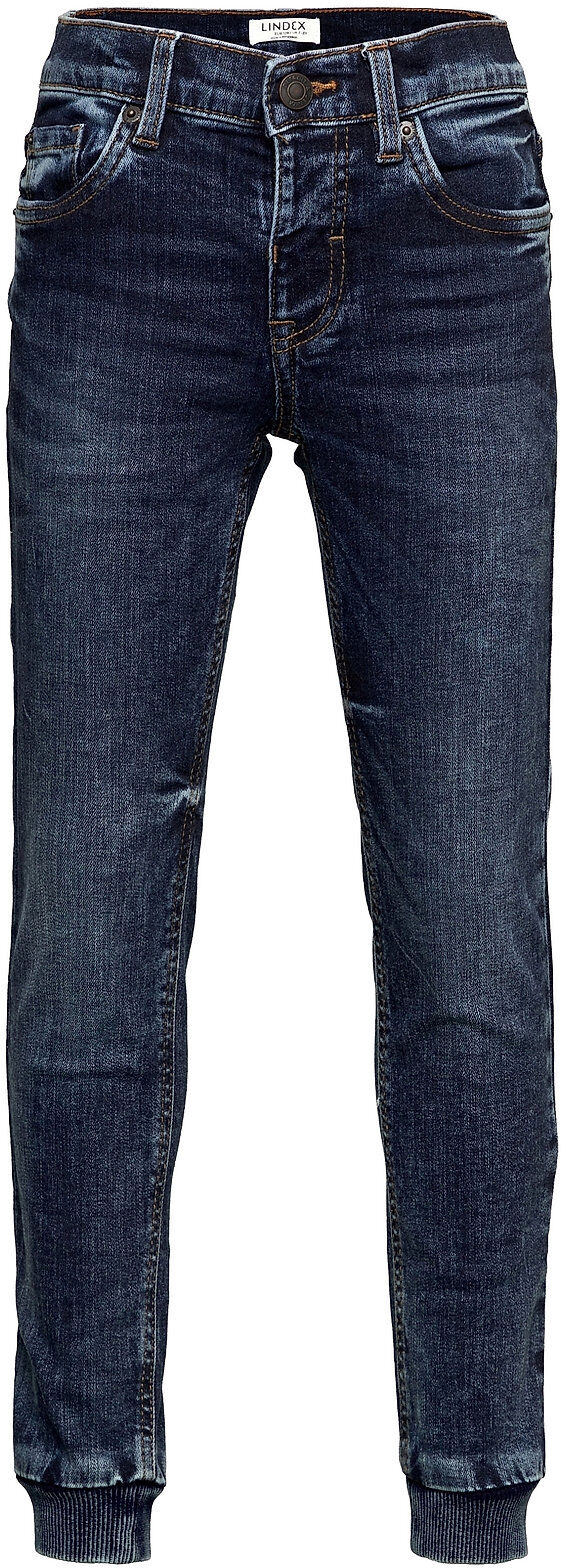 Lindex Denim Joggers Cordura Blue Jeans Blå Lindex