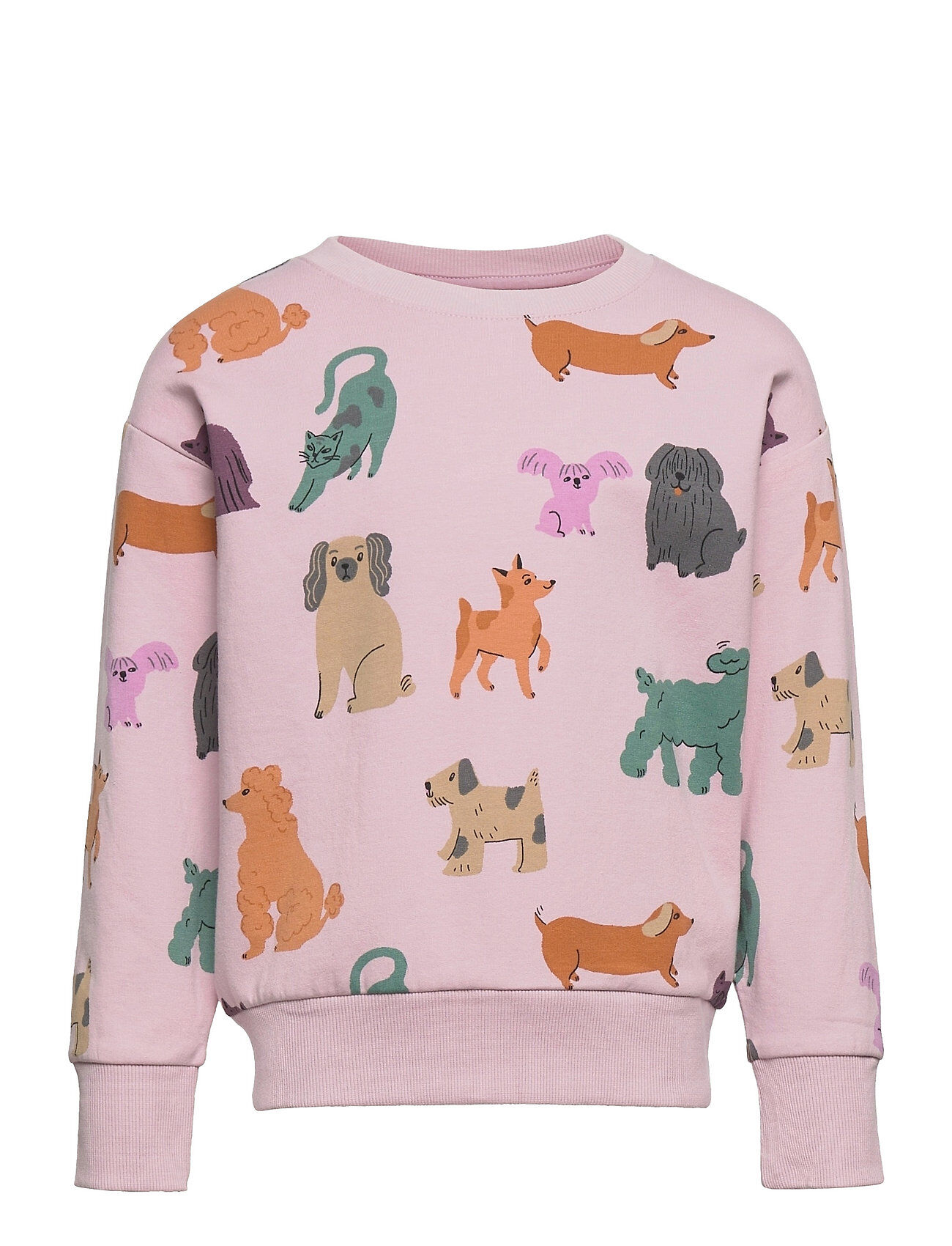 Lindex Sweater Aop Dogs Animals Frien Sweat-shirt Genser Multi/mønstret Lindex