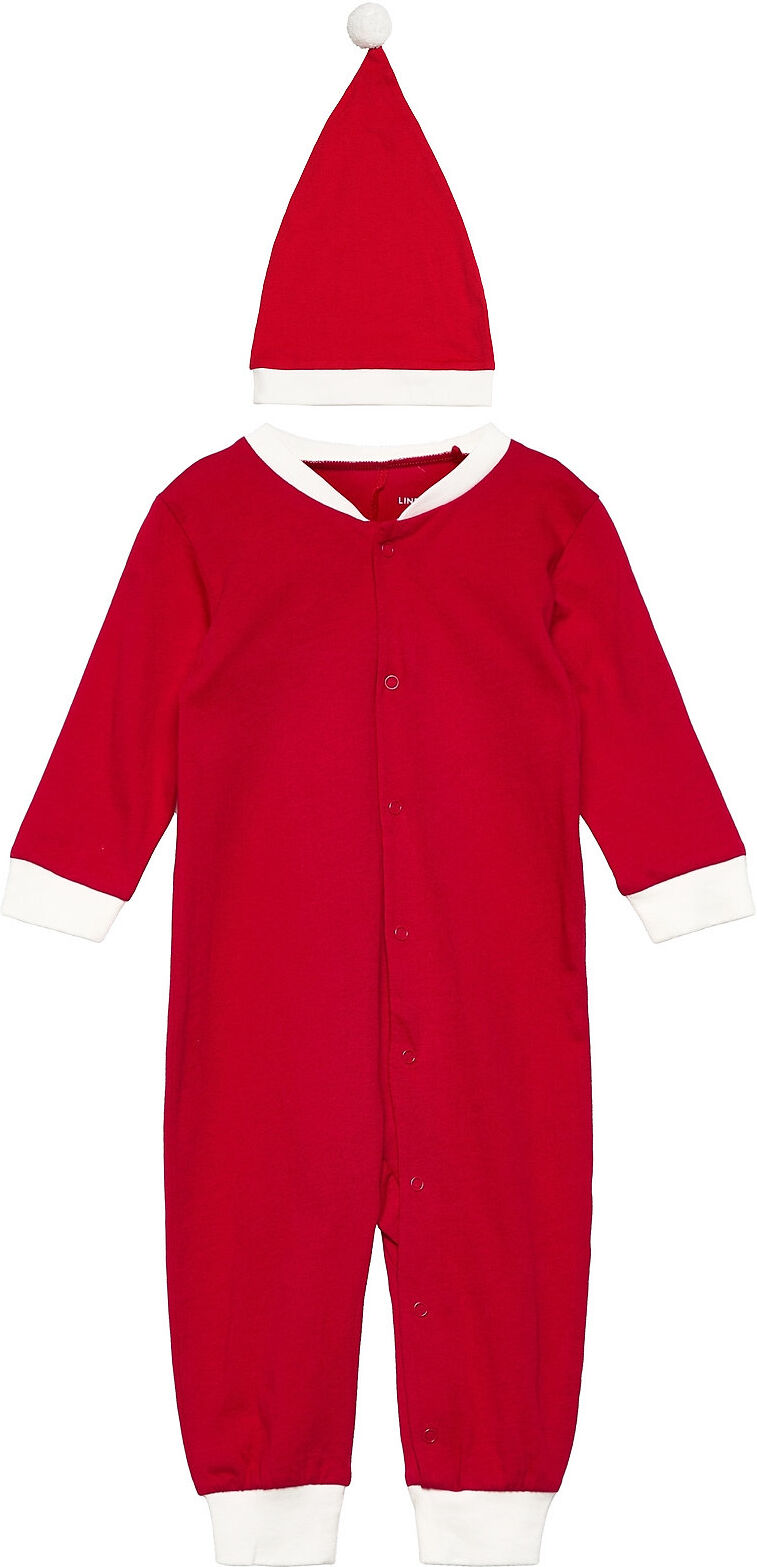 Lindex Sie Santa Pyjamas Sie Jumpsuit Rød Lindex