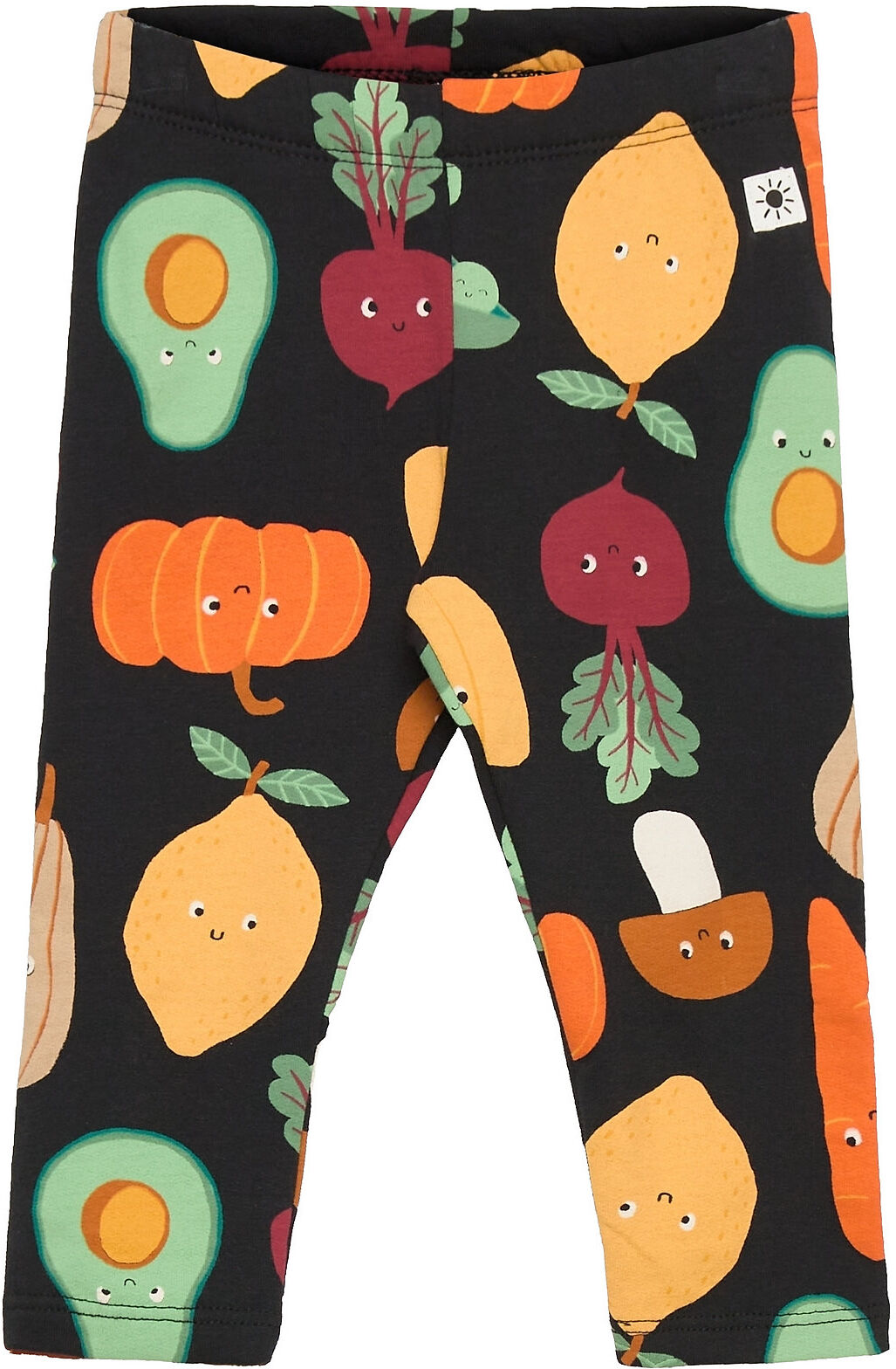 Lindex Leggings Veggies Aop Brusched Leggings Svart Lindex