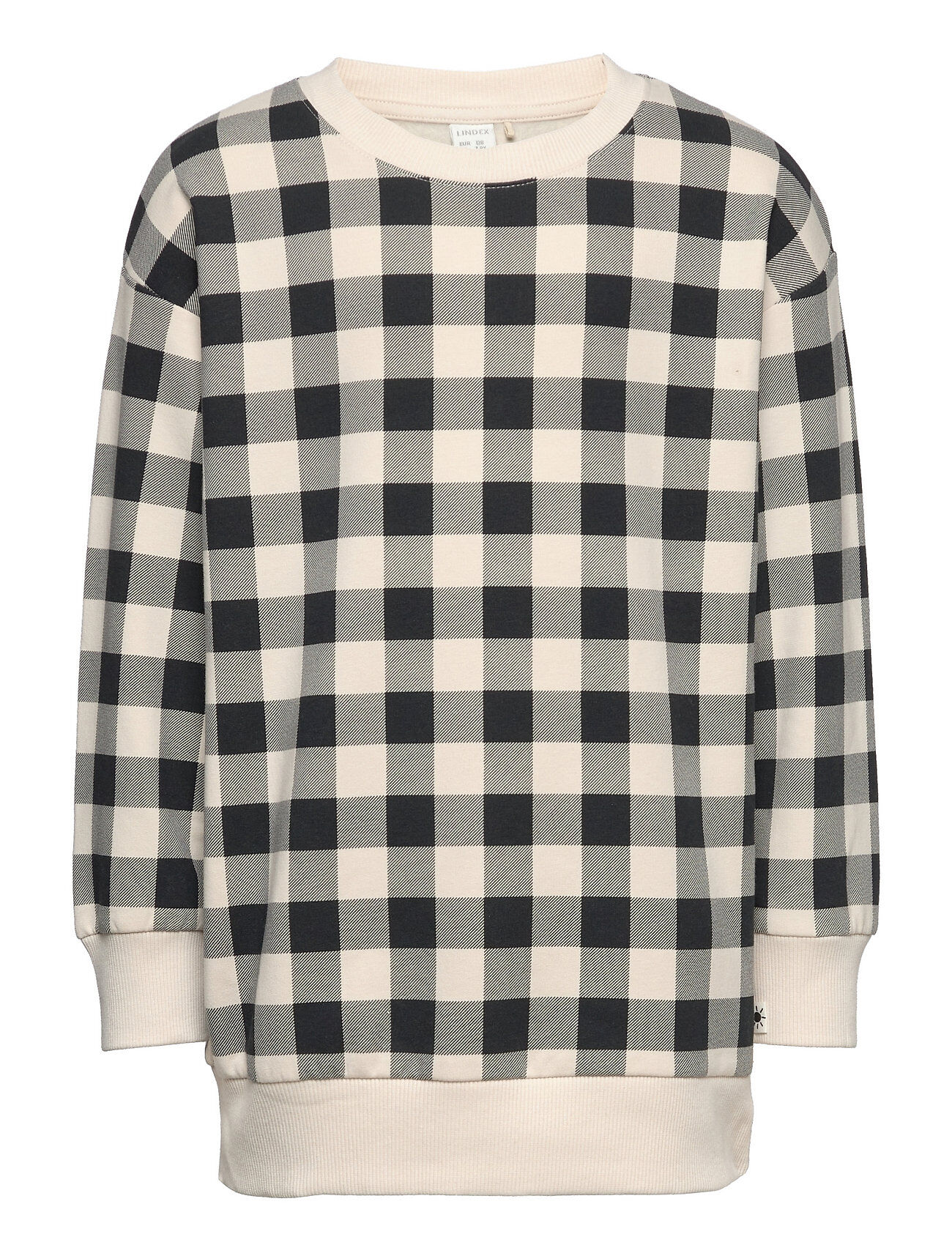Lindex Sweatshirt Check Aop X Long Fi Sweat-shirt Genser Multi/mønstret Lindex